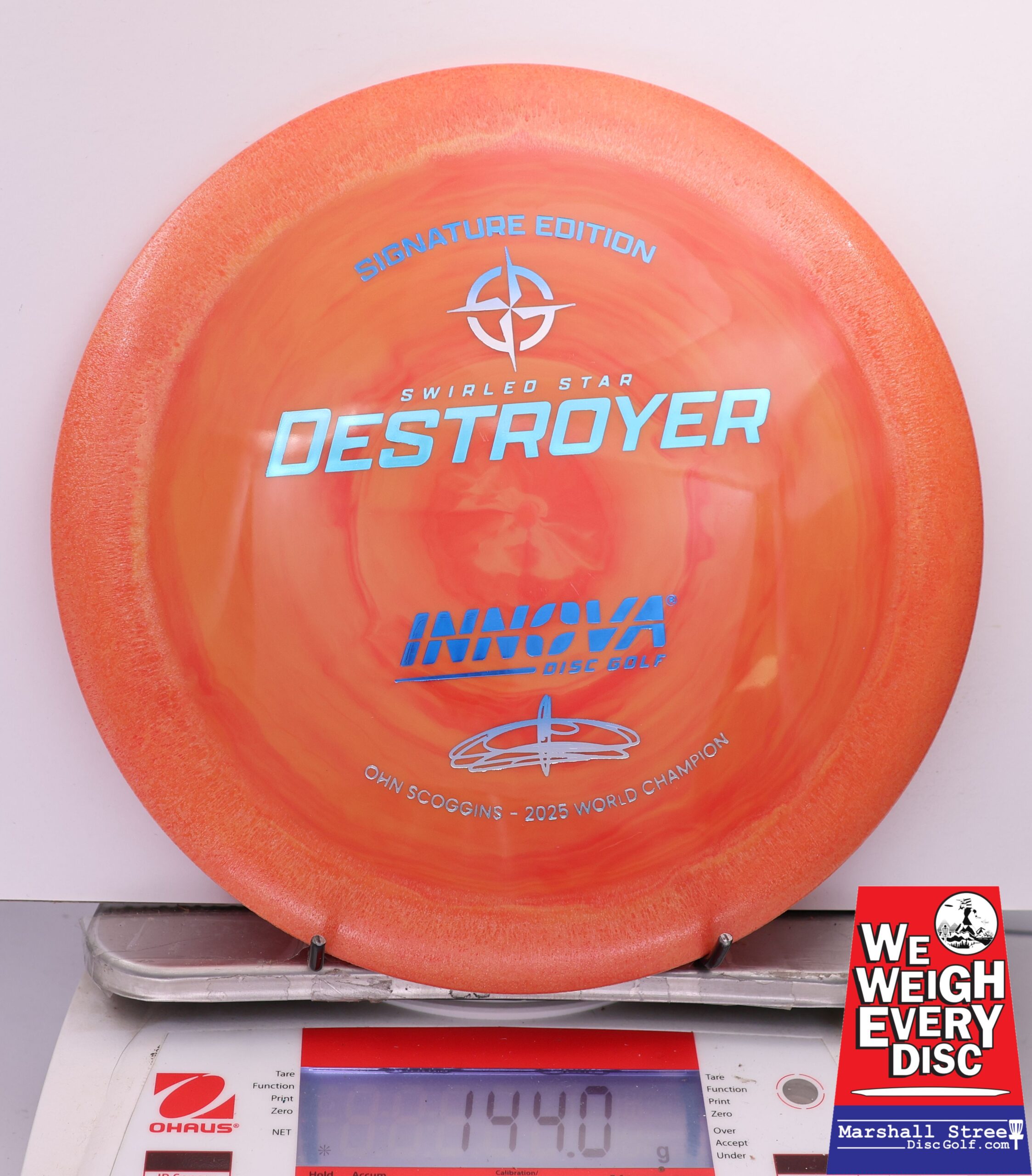 465199 Swirled Star Destroyer, Ohn Scoggins 2025 FPO World Champion - #54 Orange, 144