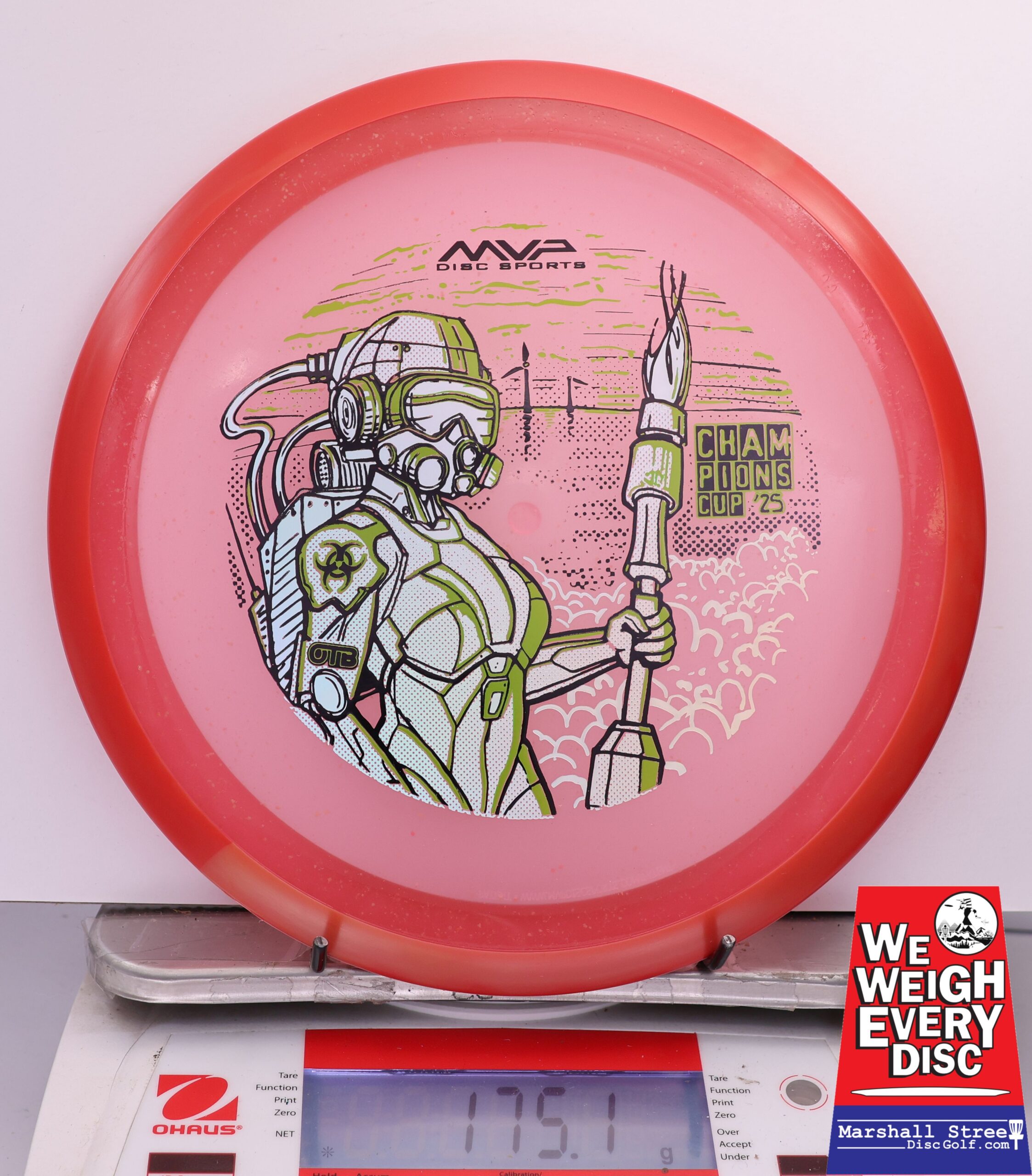 465560 Particle Glow Proton Virus, PDGA Champions Cup 2025 - #311 Red, 175