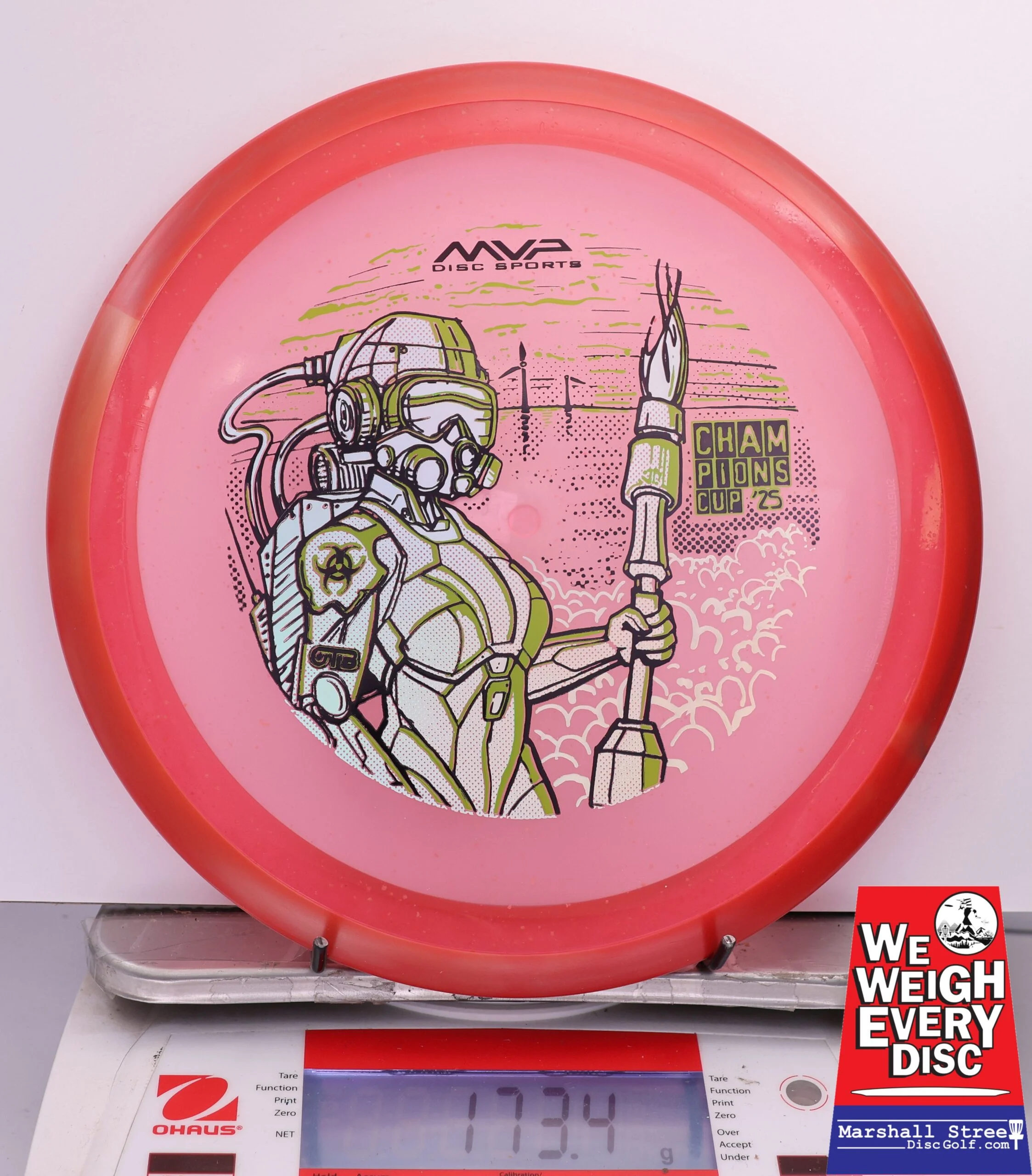 465561 Particle Glow Proton Virus, PDGA Champions Cup 2025 - #312 Red, 173