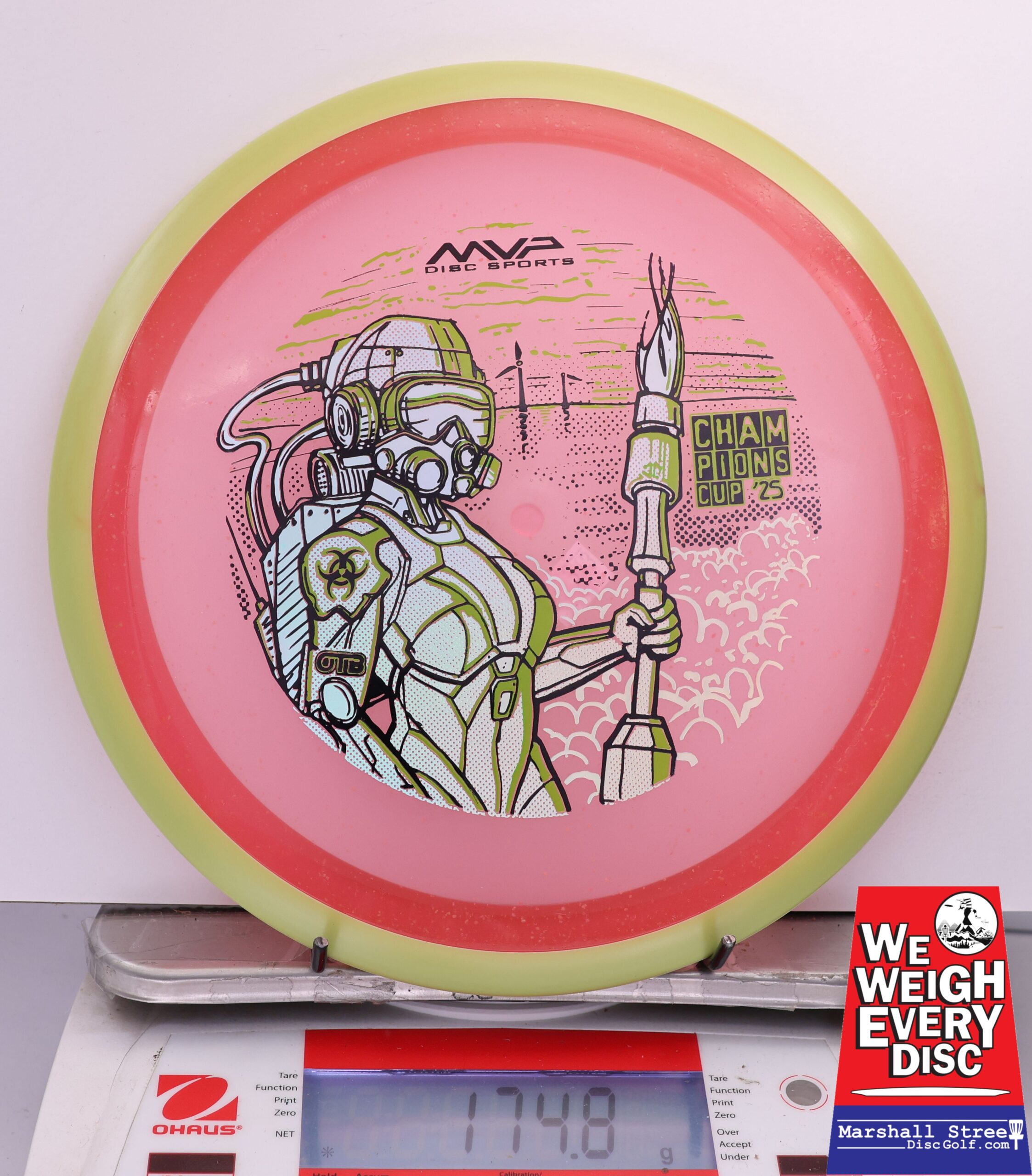 465562 Particle Glow Proton Virus, PDGA Champions Cup 2025 - #313 Yellow-Red, 175