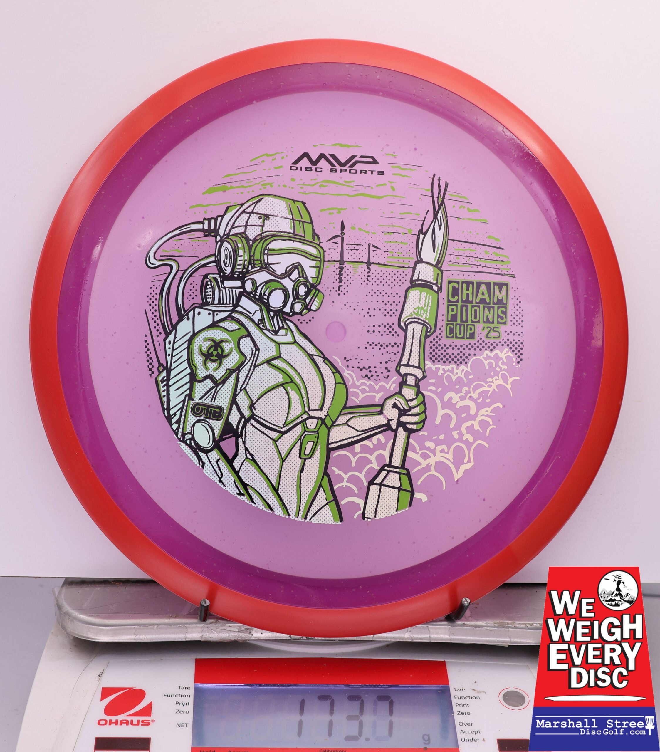 465582 Particle Glow Proton Virus, PDGA Champions Cup 2025 - #318 Red-Purple, 174