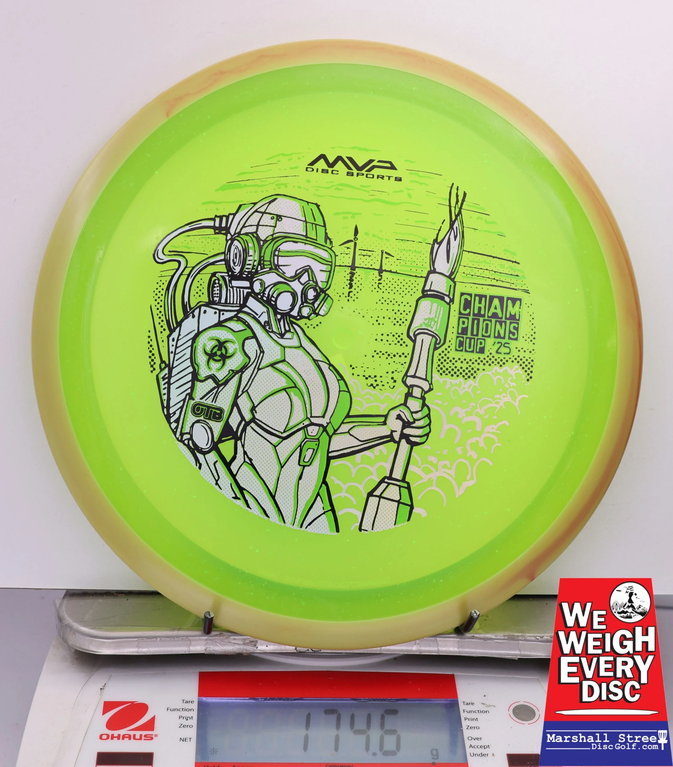 465619 Particle Glow Proton Virus, PDGA Champions Cup 2025 - #325 LtOrange-NGreen, 175