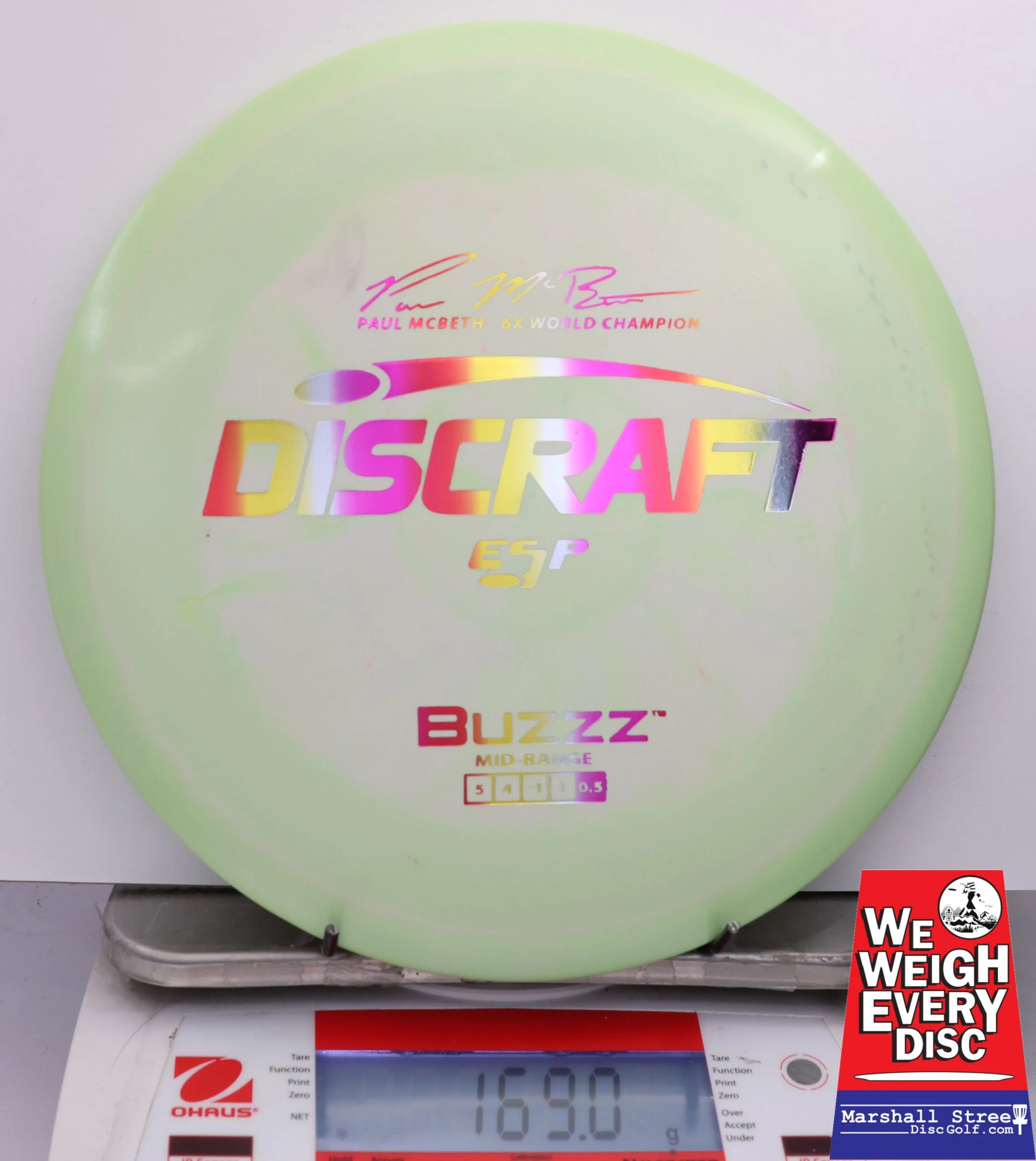 470823 ESP Buzzz, Paul McBeth 6X - #691 LtGreen, 169