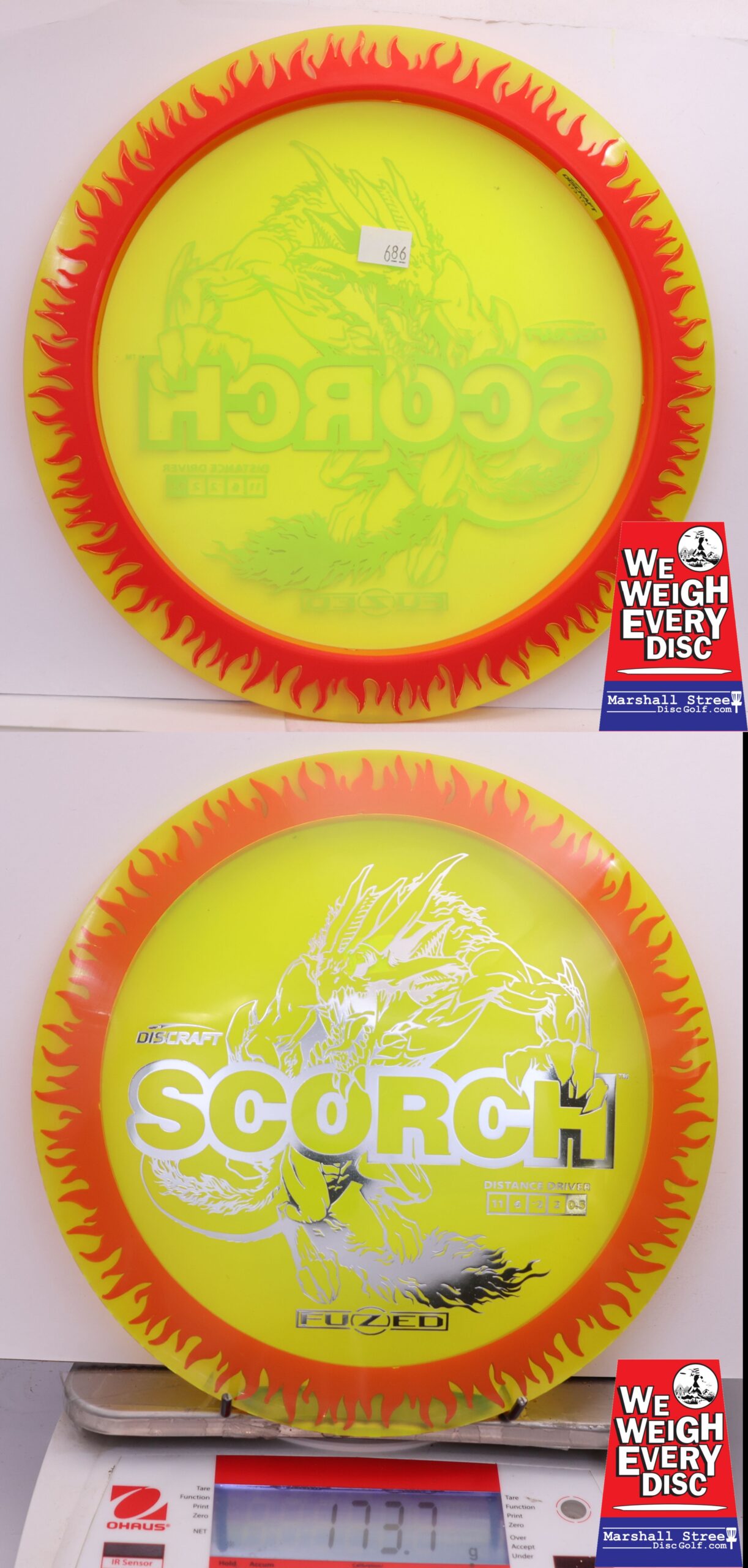 473353 FuZed Line Scorch - Flame - #686 Yellow-Red, 174