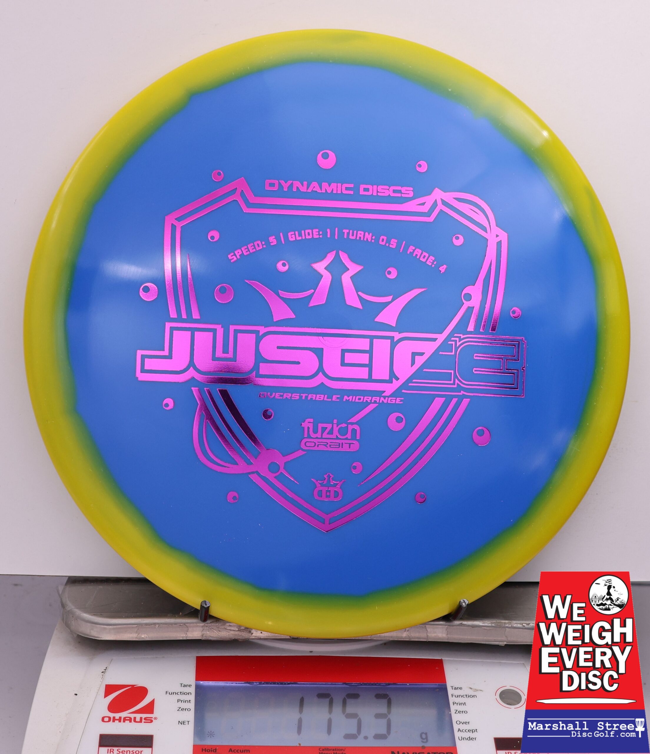 478616 Fuzion Orbit Justice - #788 Yellow-Blue, 175