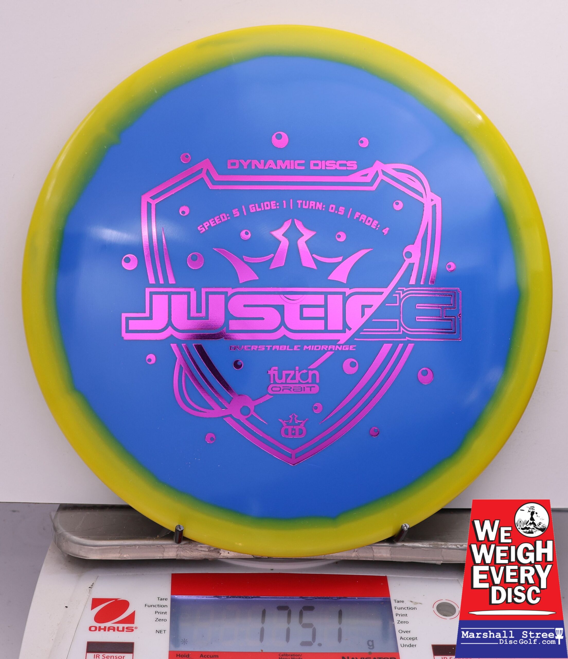 478617 Fuzion Orbit Justice - #789 Yellow-Blue, 175