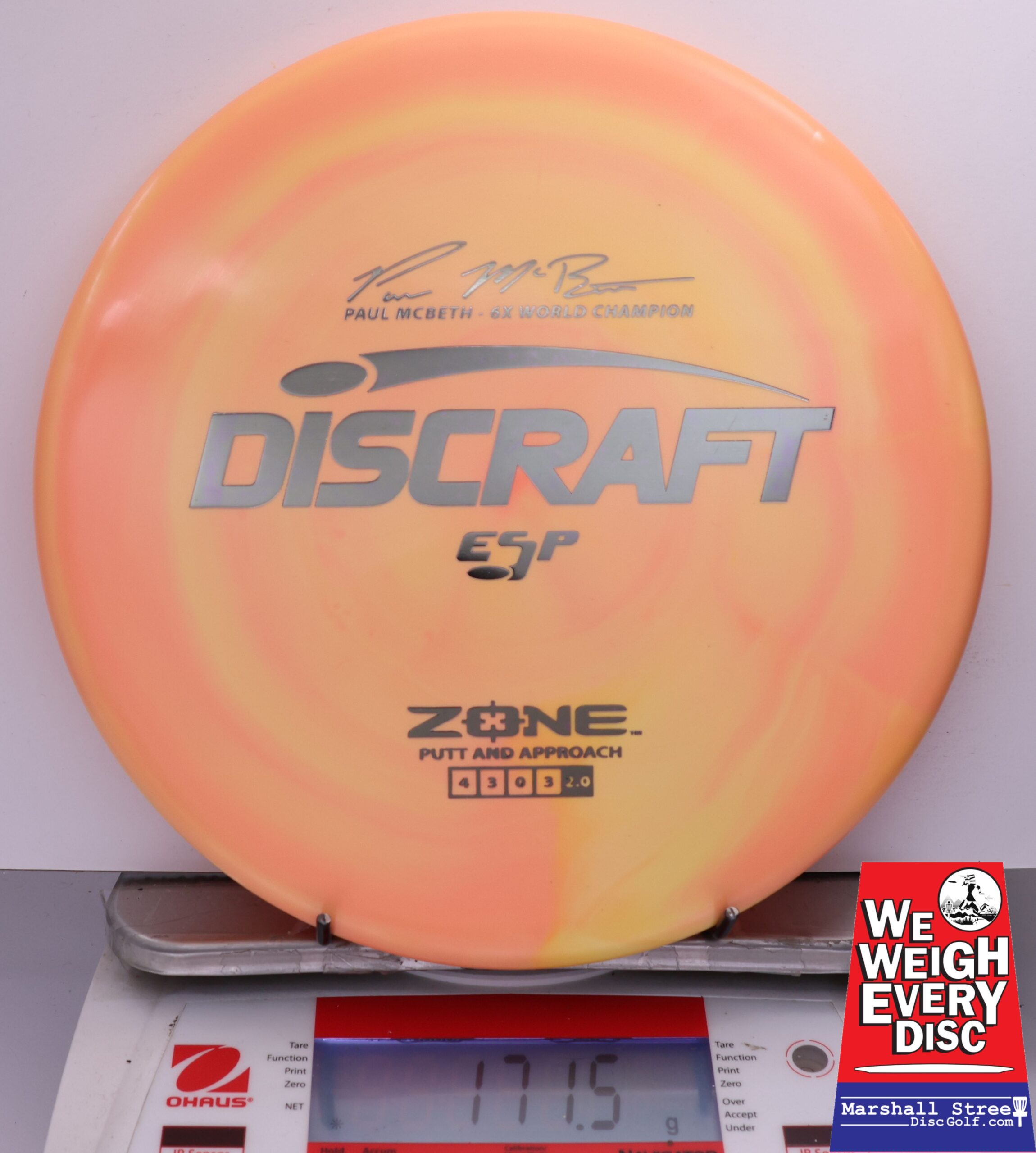 481586 ESP Zone, Paul McBeth 6X - #711 OrangeYellow, 172