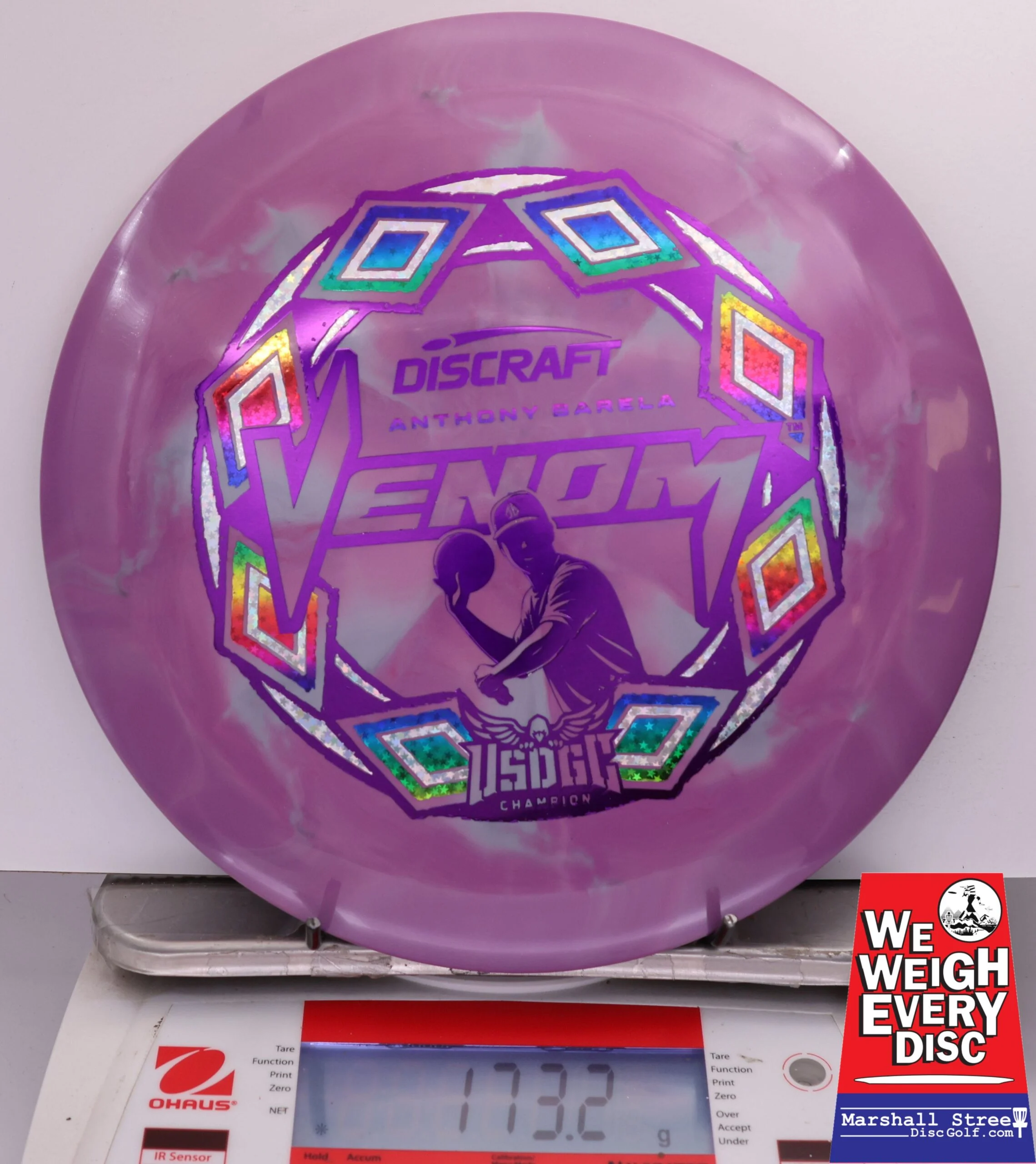 482944 ESP Swirl Venom, Anthony Barela 2025 USDGC Champion - #04 Purple, 173