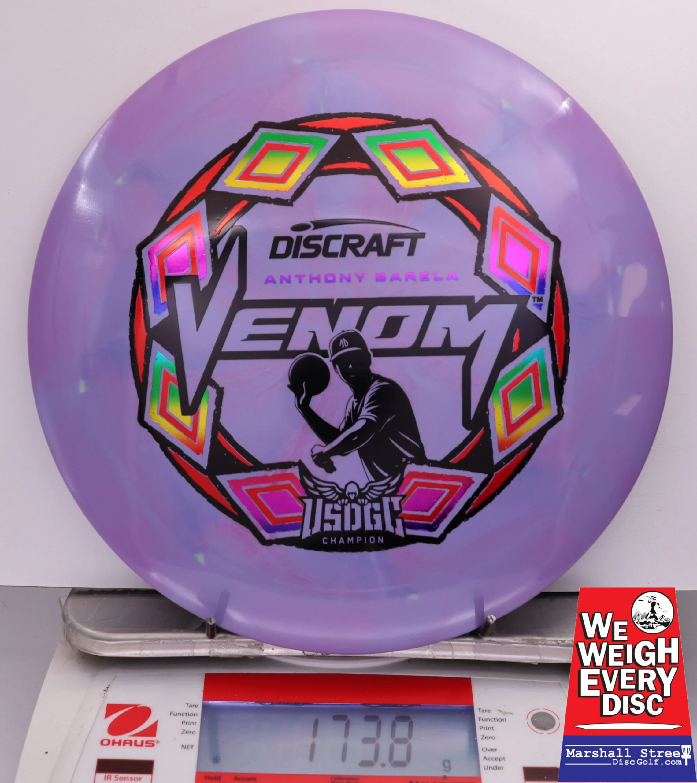 482945 ESP Swirl Venom, Anthony Barela 2025 USDGC Champion - #05 Purple, 174