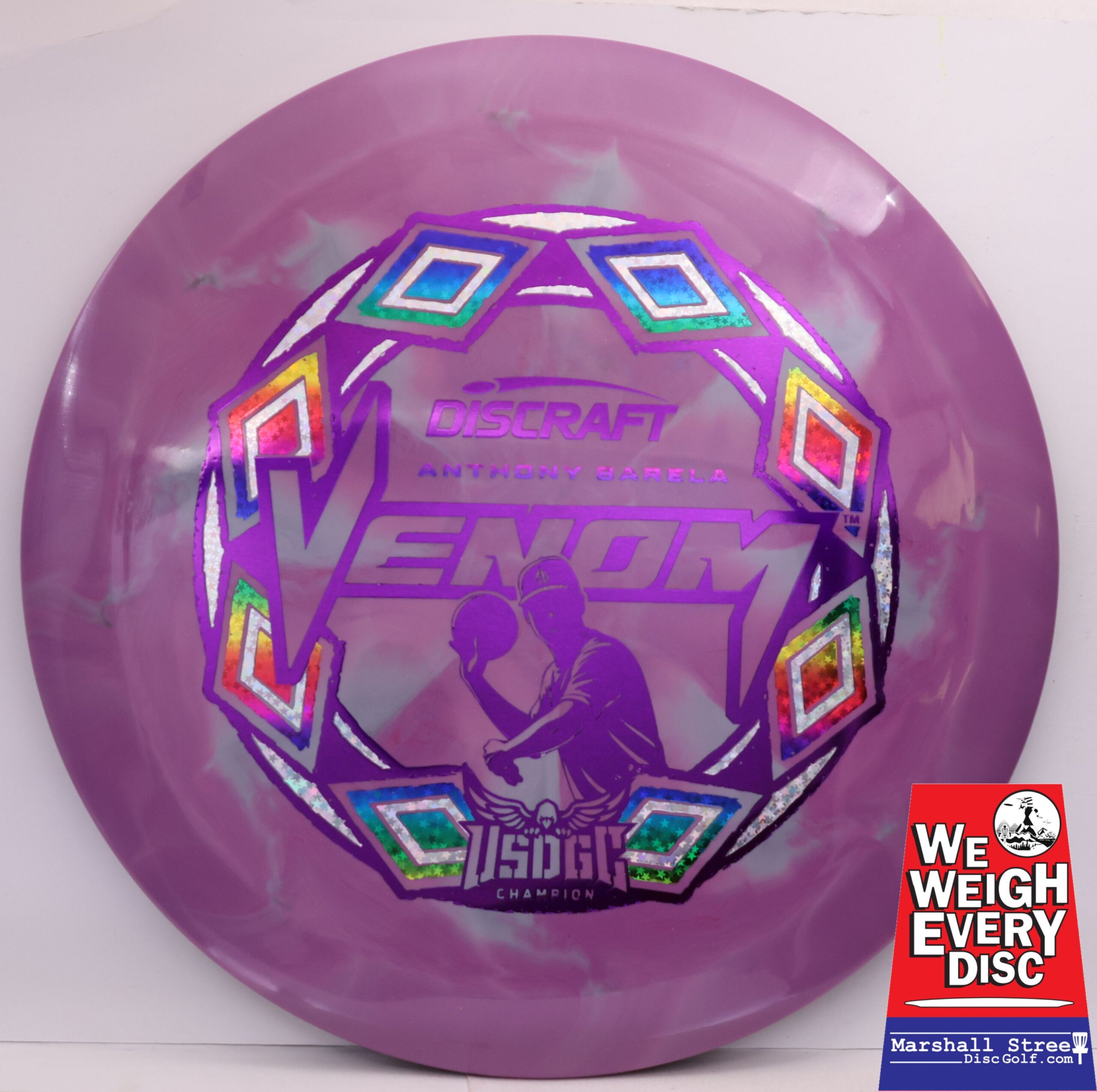 ESP Swirl Venom, (Pop Top) Anthony Barela 2025 USDGC Champion - Image 2
