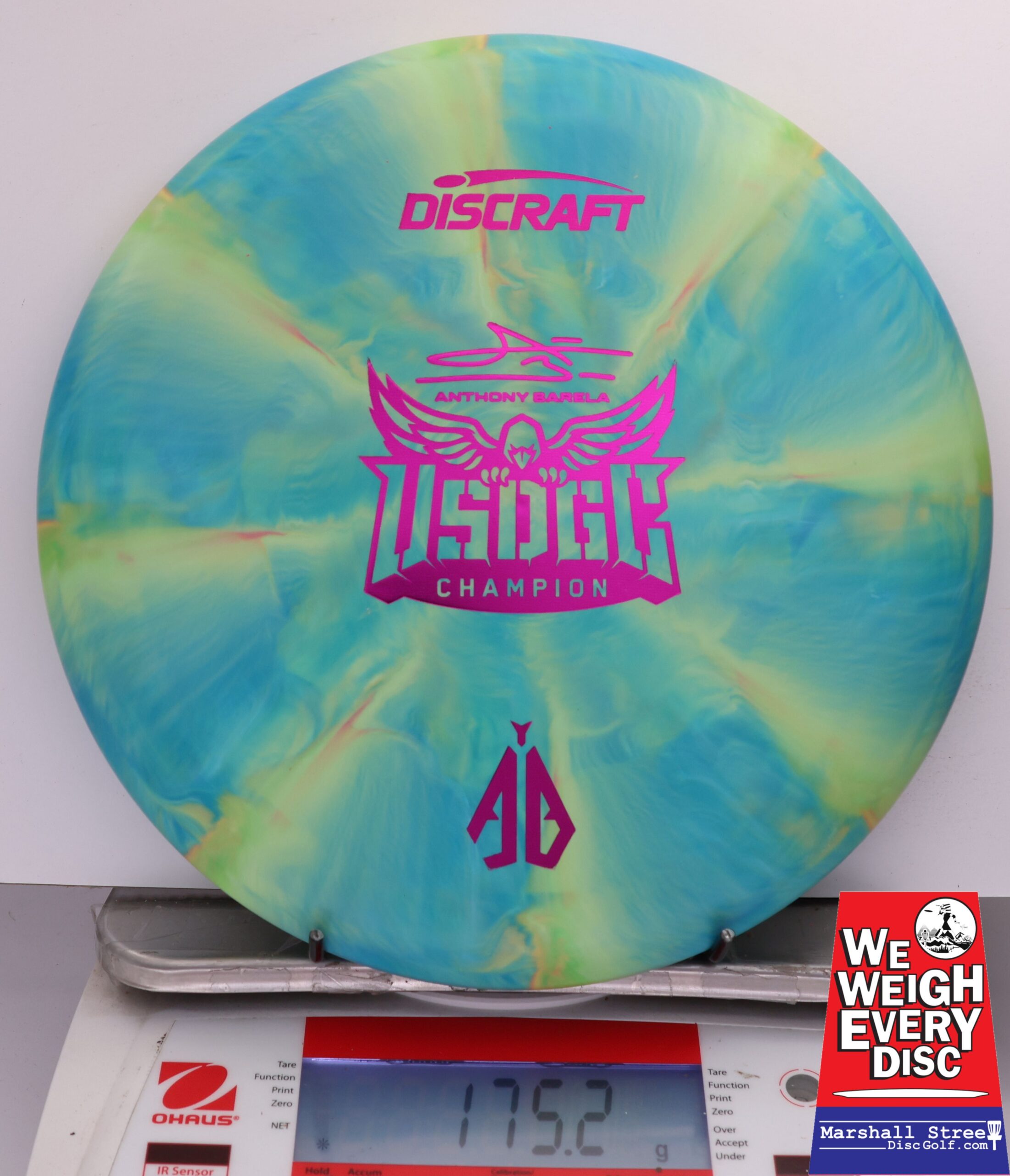 483033 Crazy Tuff Swirl Focus, Anthony Barela 2025 USDGC Champion - #02 BlueYellow, 175
