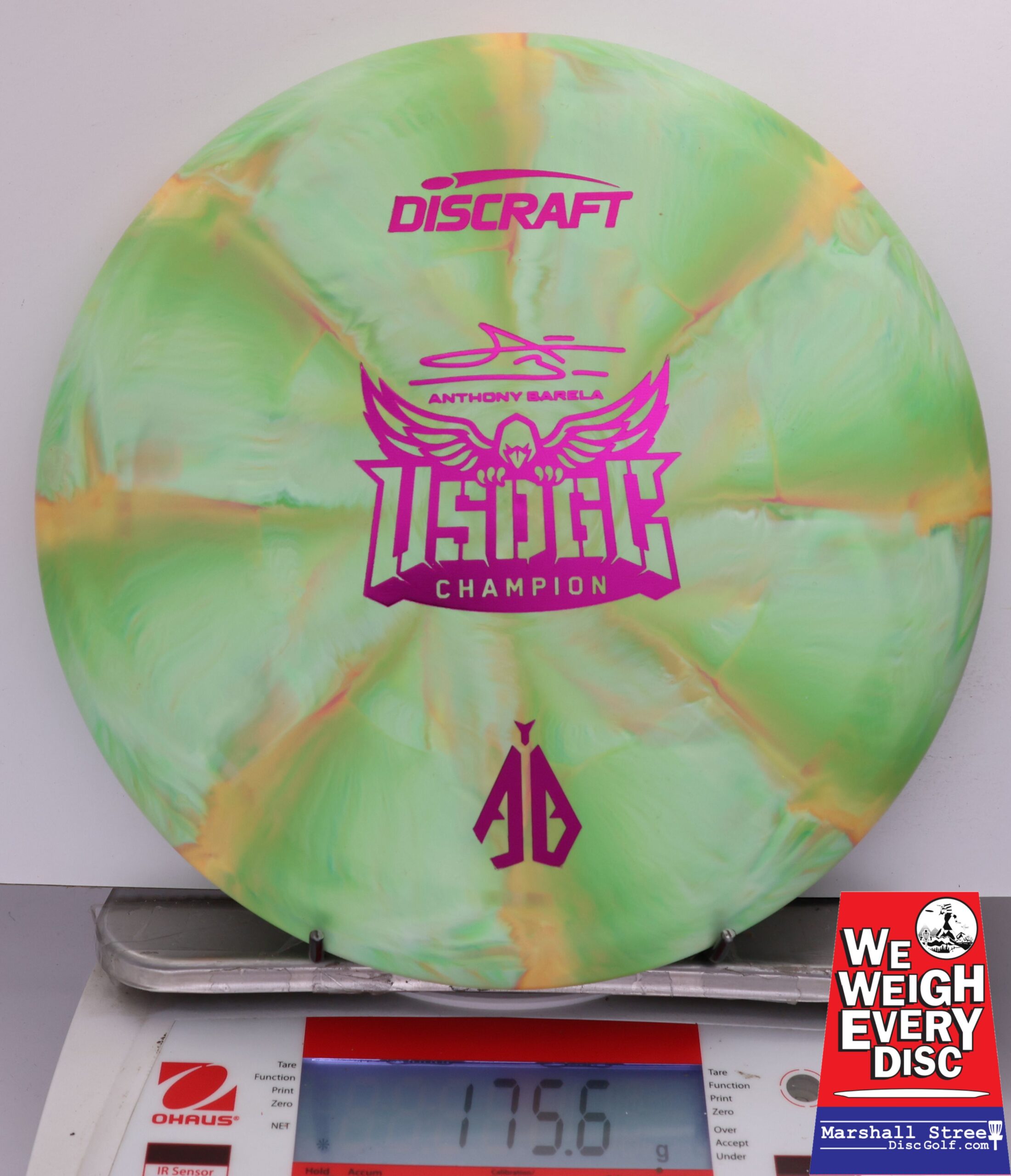 483035 Crazy Tuff Swirl Focus, Anthony Barela 2025 USDGC Champion - #04 GreenYellow, 176