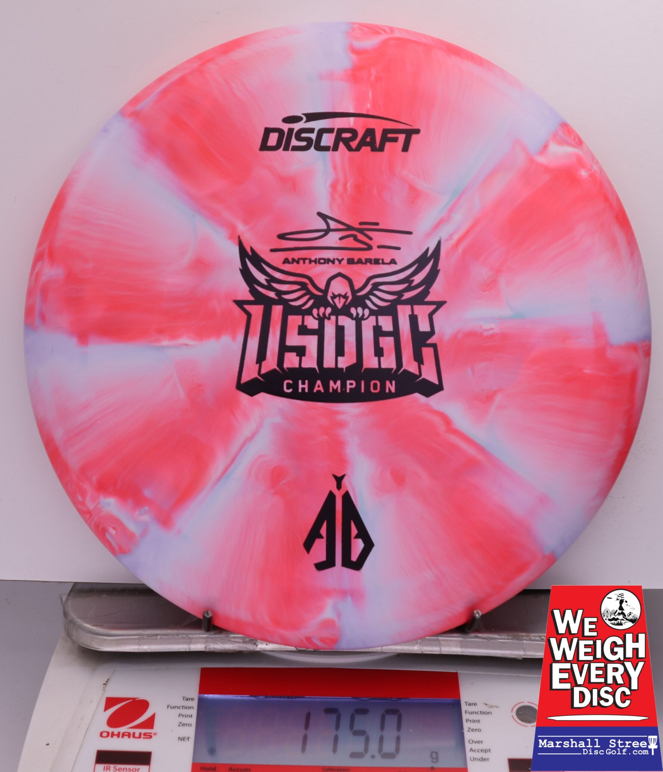 483037 Crazy Tuff Swirl Focus, Anthony Barela 2025 USDGC Champion - #06 PinkLtBlue, 175