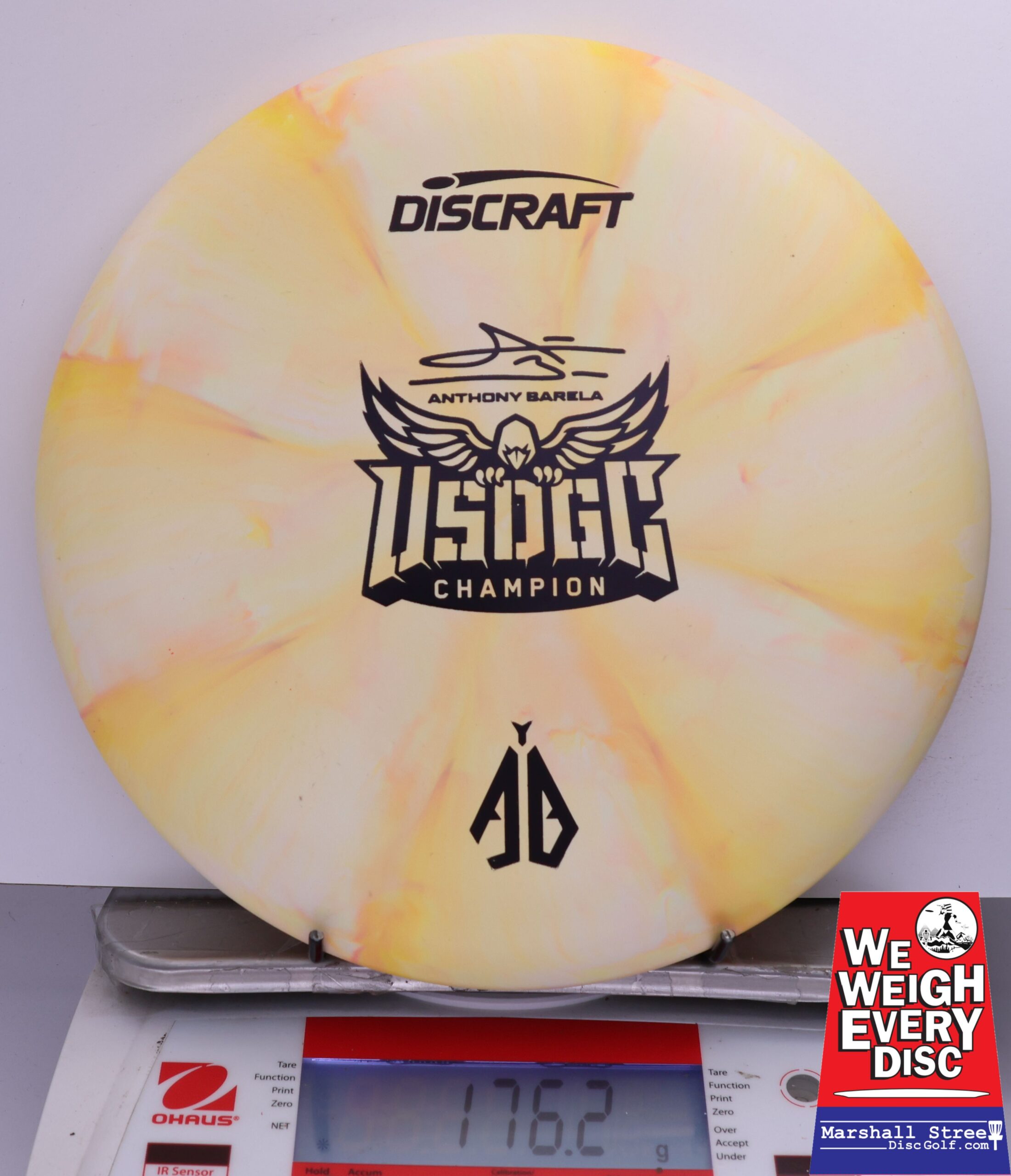 483068 Crazy Tuff Swirl Focus, Anthony Barela 2025 USDGC Champion - #08 LtYellow, 176