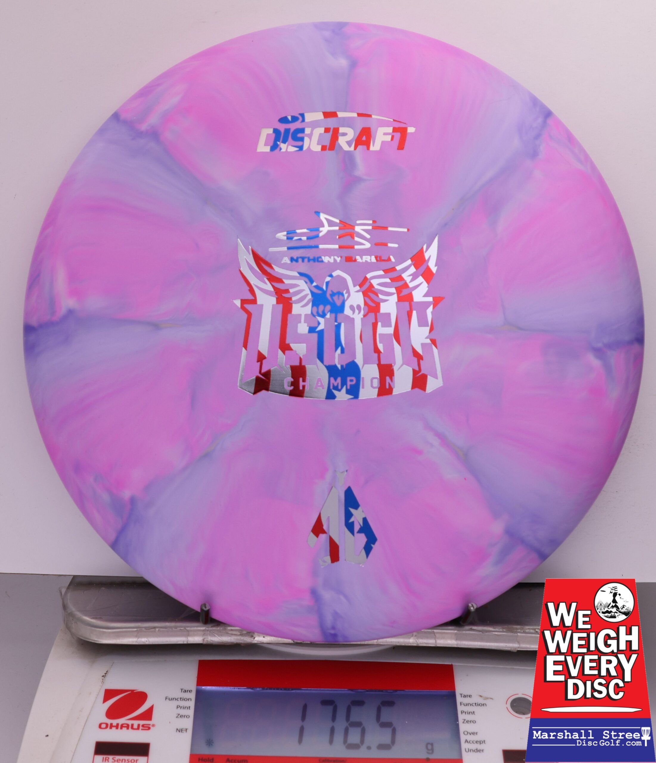 483105 Crazy Tuff Swirl Focus, Anthony Barela 2025 USDGC Champion - #16 PinkPurple, 177
