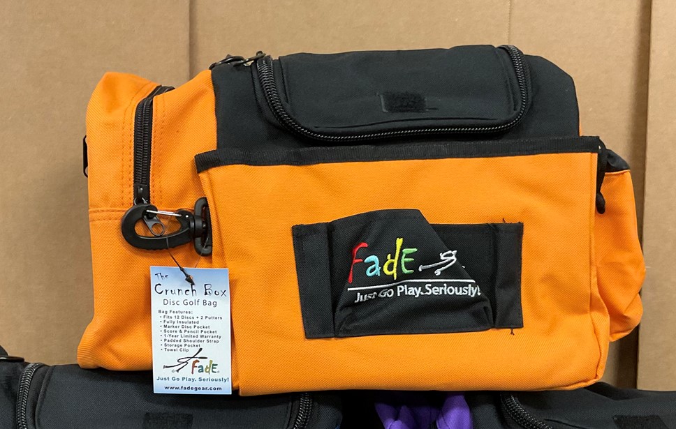 483731 Fade Crunch Box Disc Golf Bag - Orange