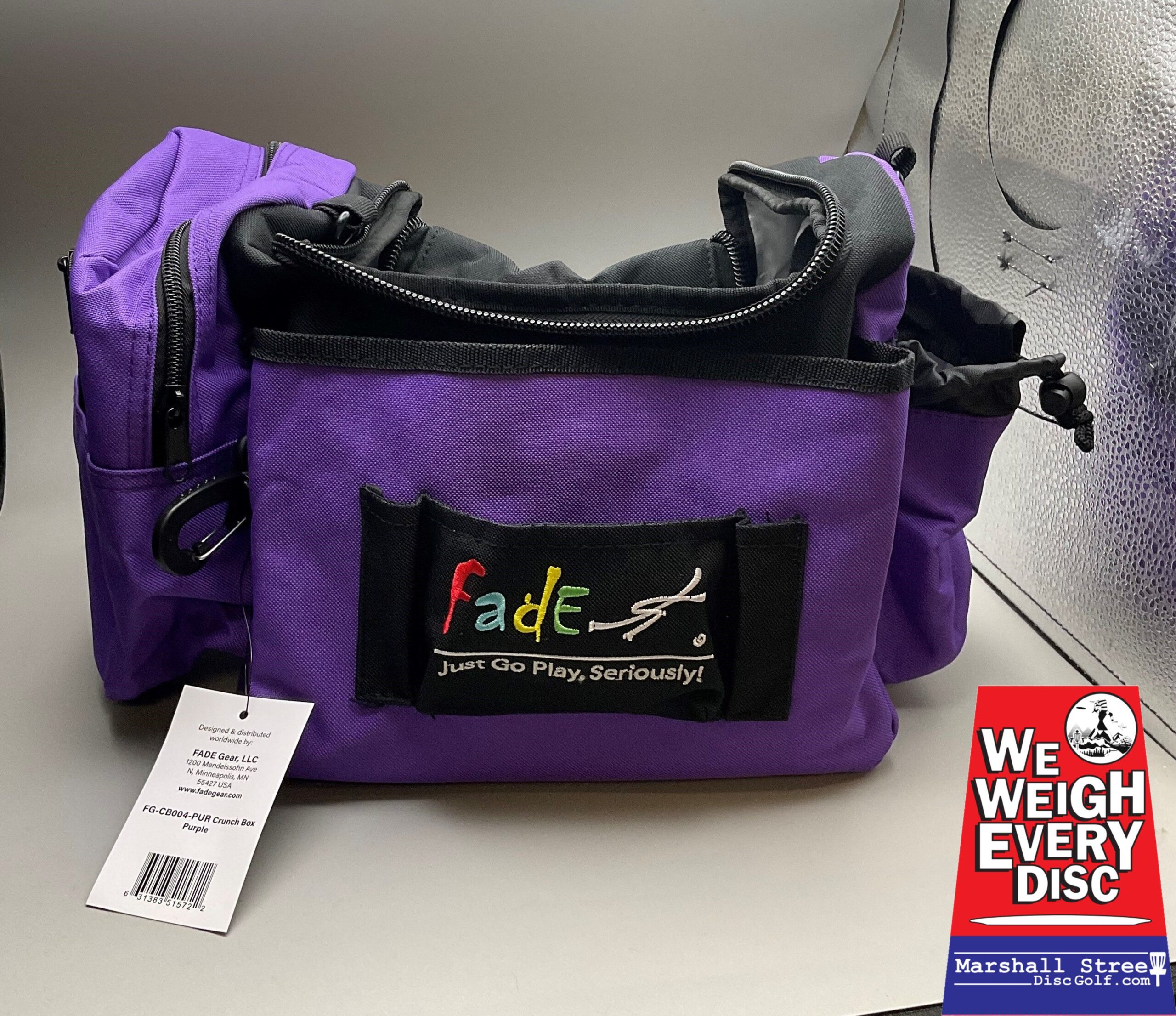 483735 Fade Crunch Box Disc Golf Bag - Purple