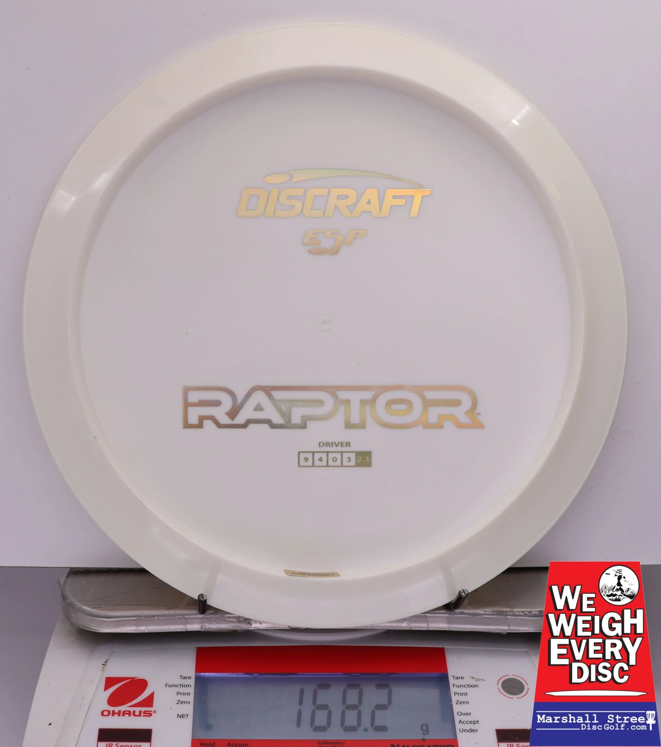 484318 ESP Raptor, Bottom Stamp - #735 White, 168