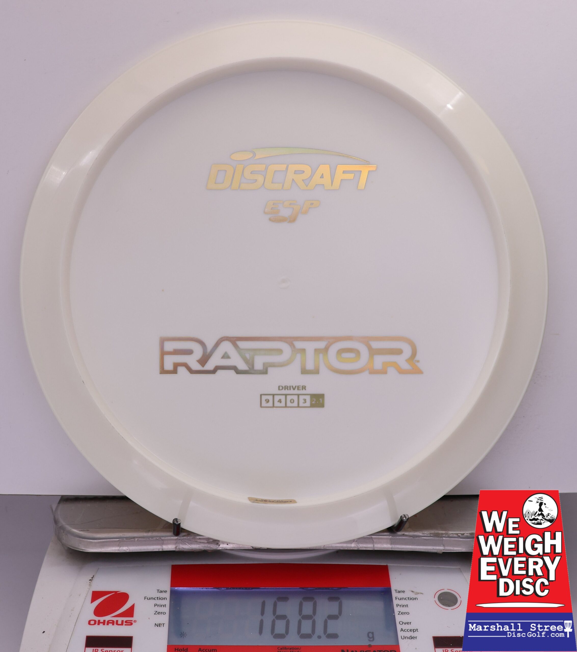 484318 ESP Raptor, Bottom Stamp - #735 White, 168