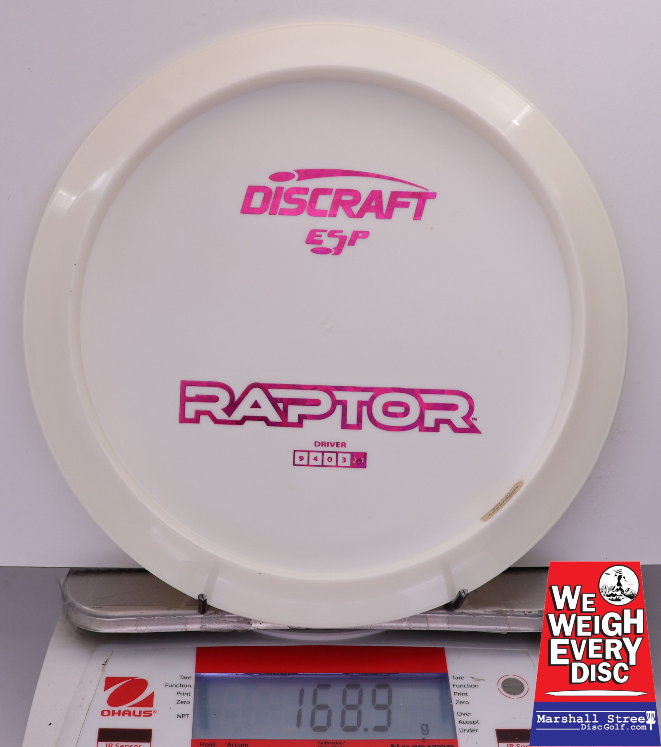 484319 ESP Raptor, Bottom Stamp - #736 White, 169