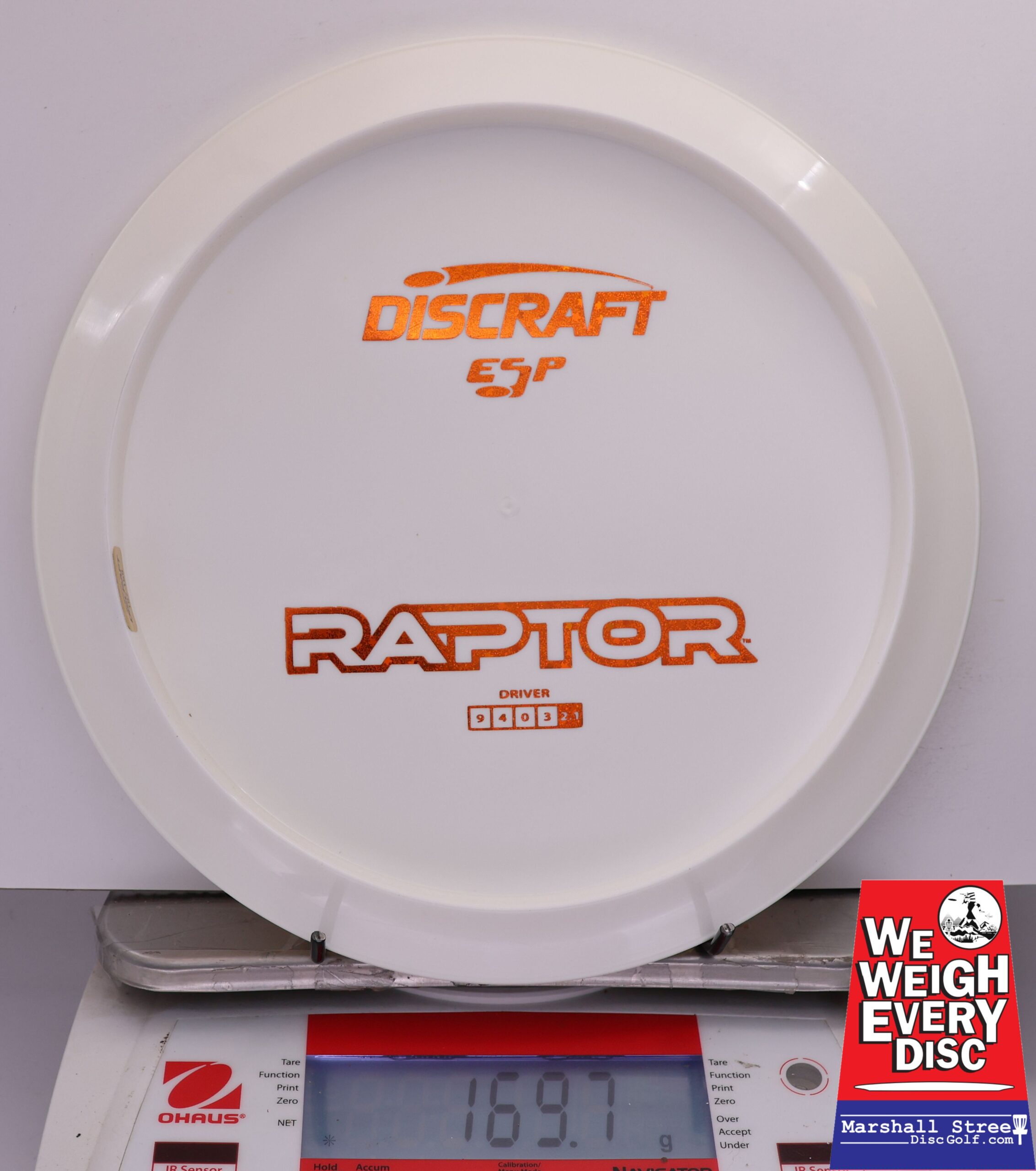 484320 ESP Raptor, Bottom Stamp - #737 White, 170