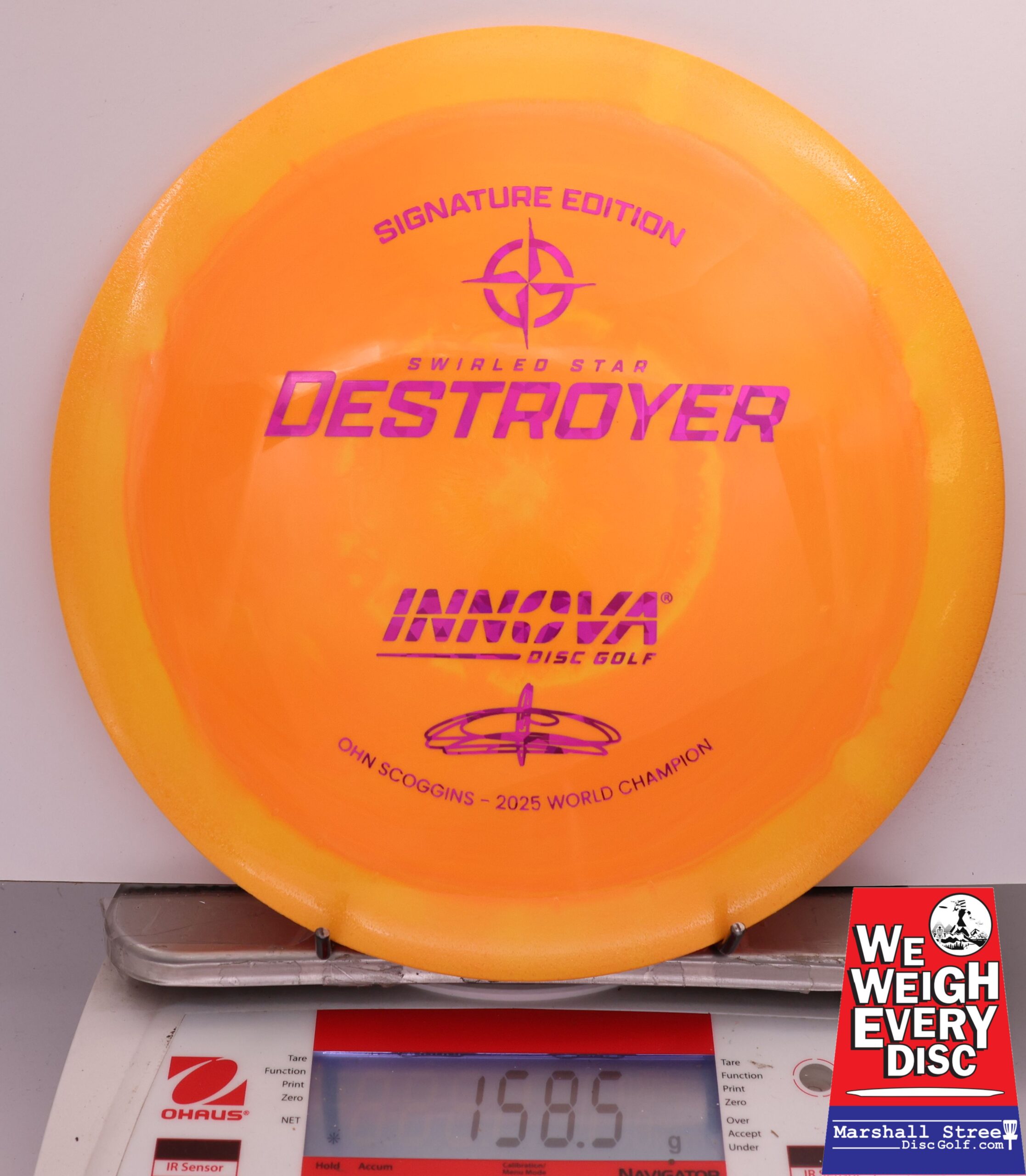 487399 Swirled Star Destroyer, Ohn Scoggins 2025 FPO World Champion - #21 Orange, 159
