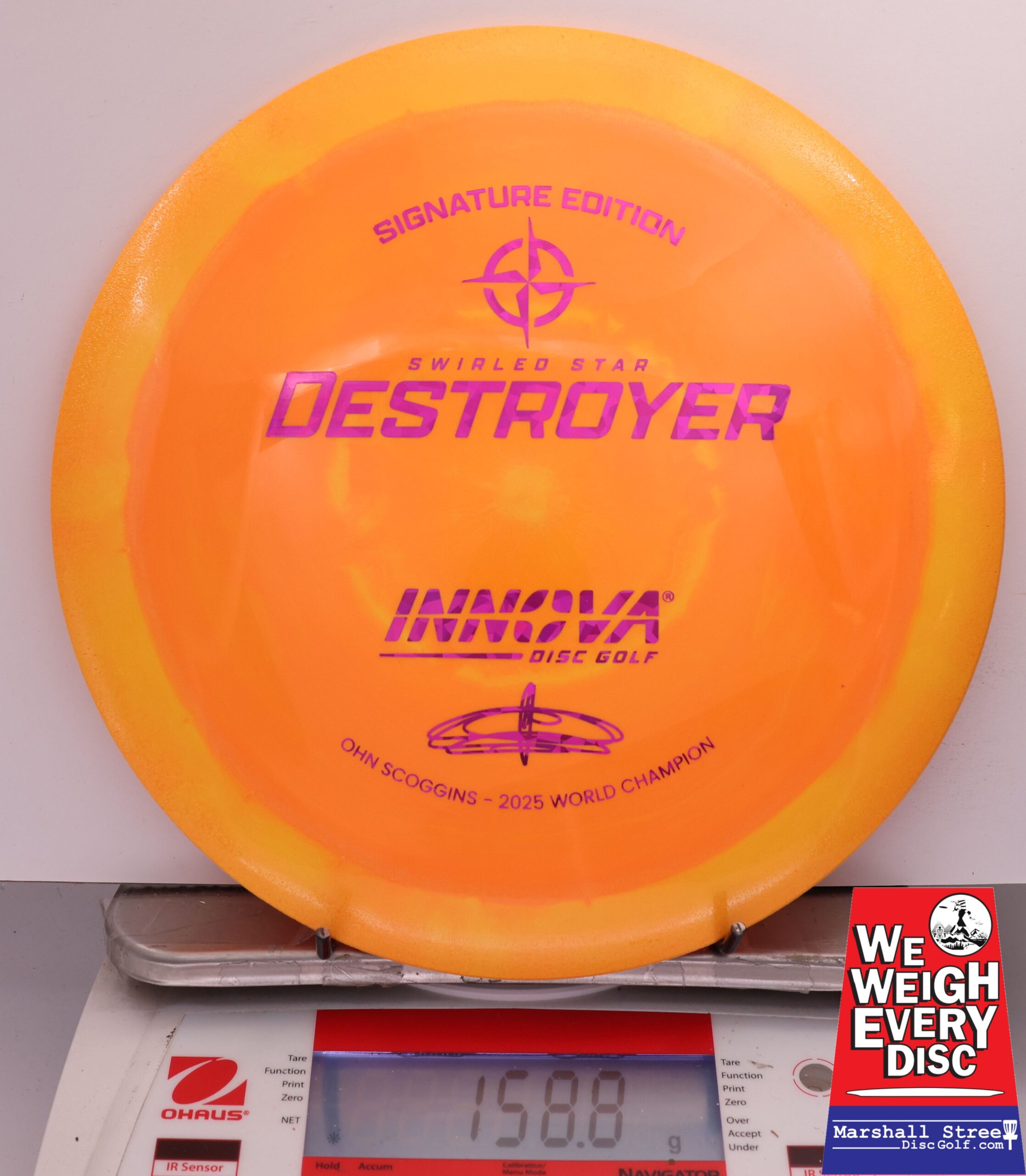 487401 Swirled Star Destroyer, Ohn Scoggins 2025 FPO World Champion - #23 Orange, 159