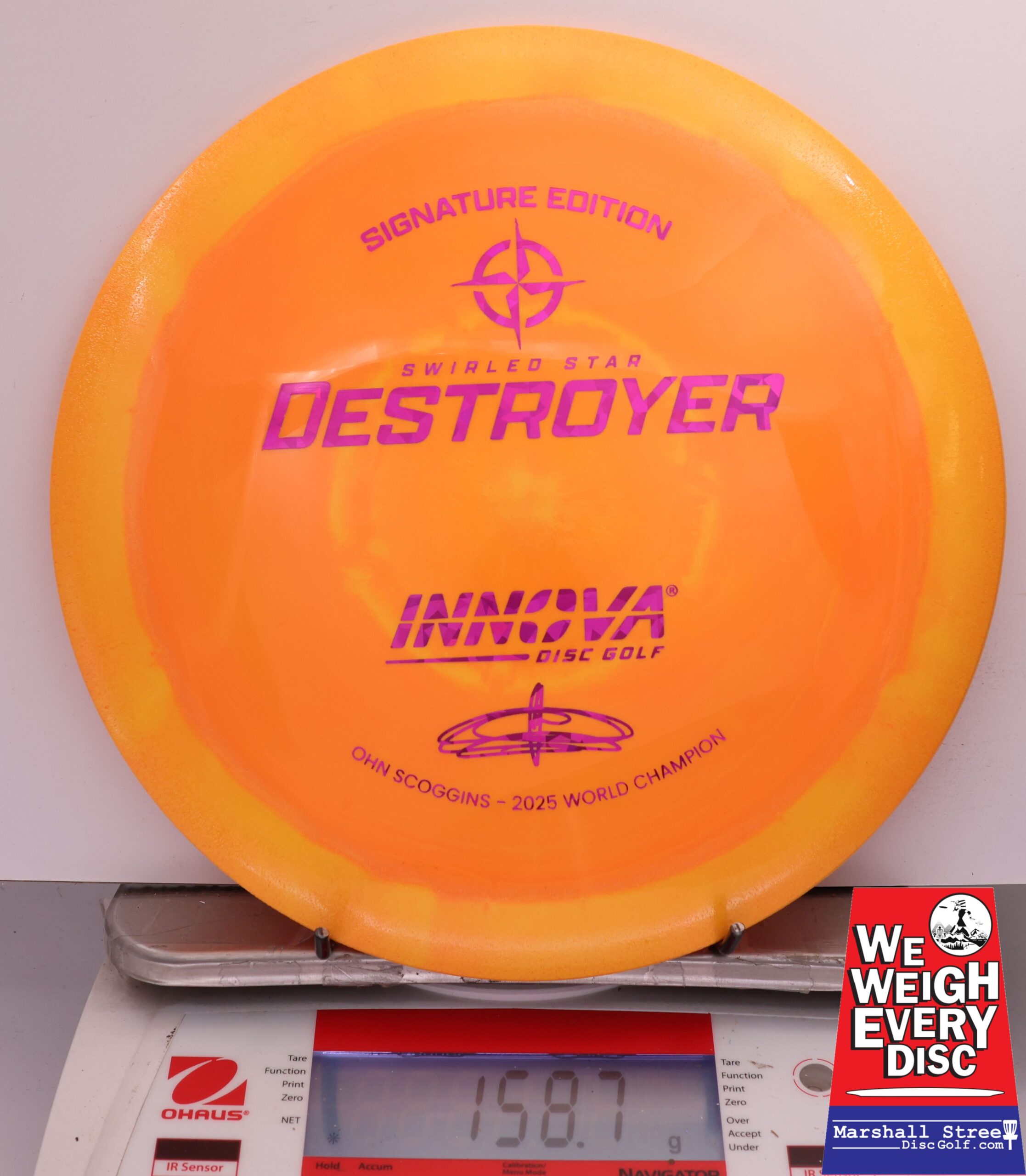 487402 Swirled Star Destroyer, Ohn Scoggins 2025 FPO World Champion - #24 Orange, 159