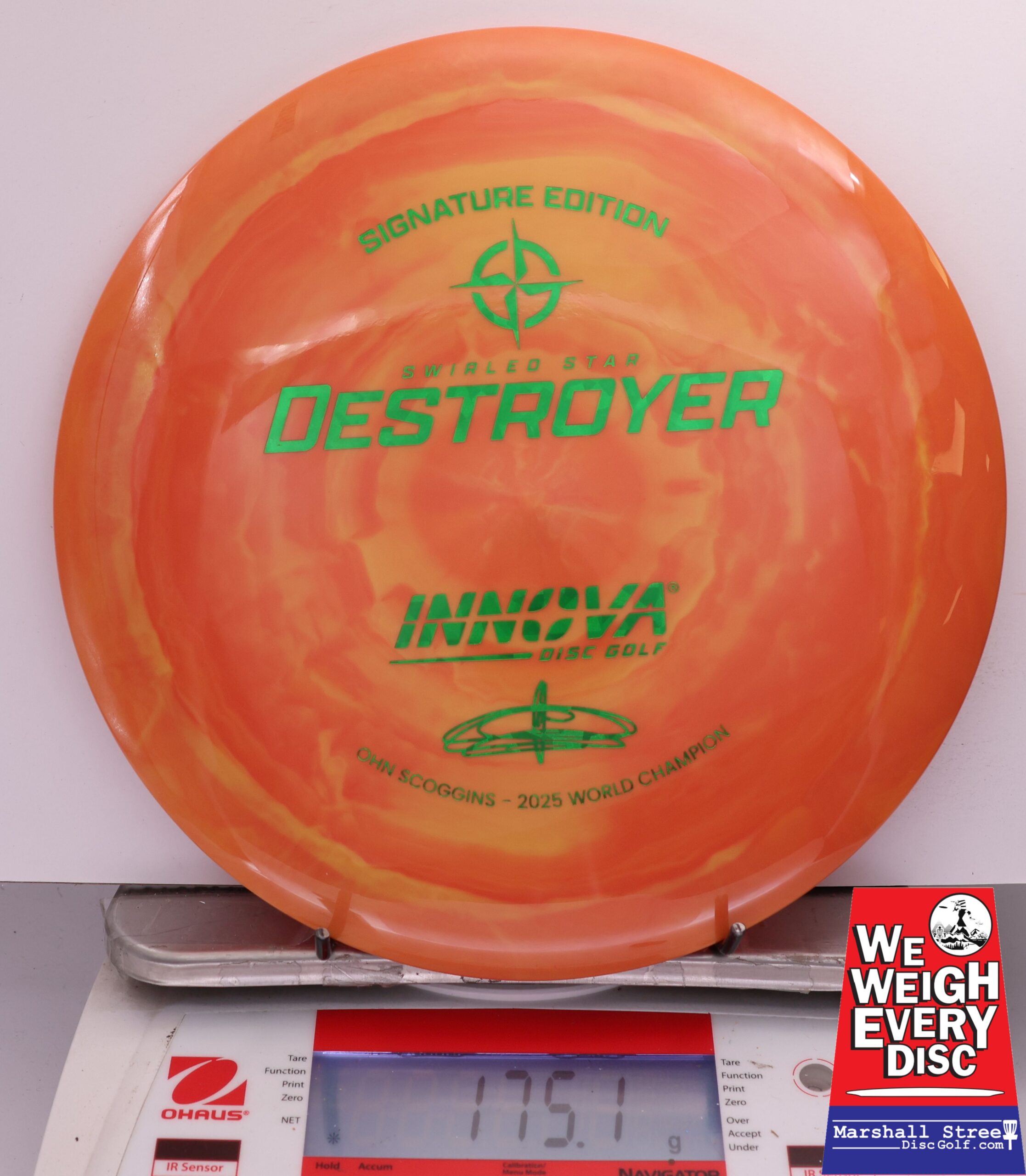 487431 Swirled Star Destroyer, Ohn Scoggins 2025 FPO World Champion - #26 BrntOrange, 175
