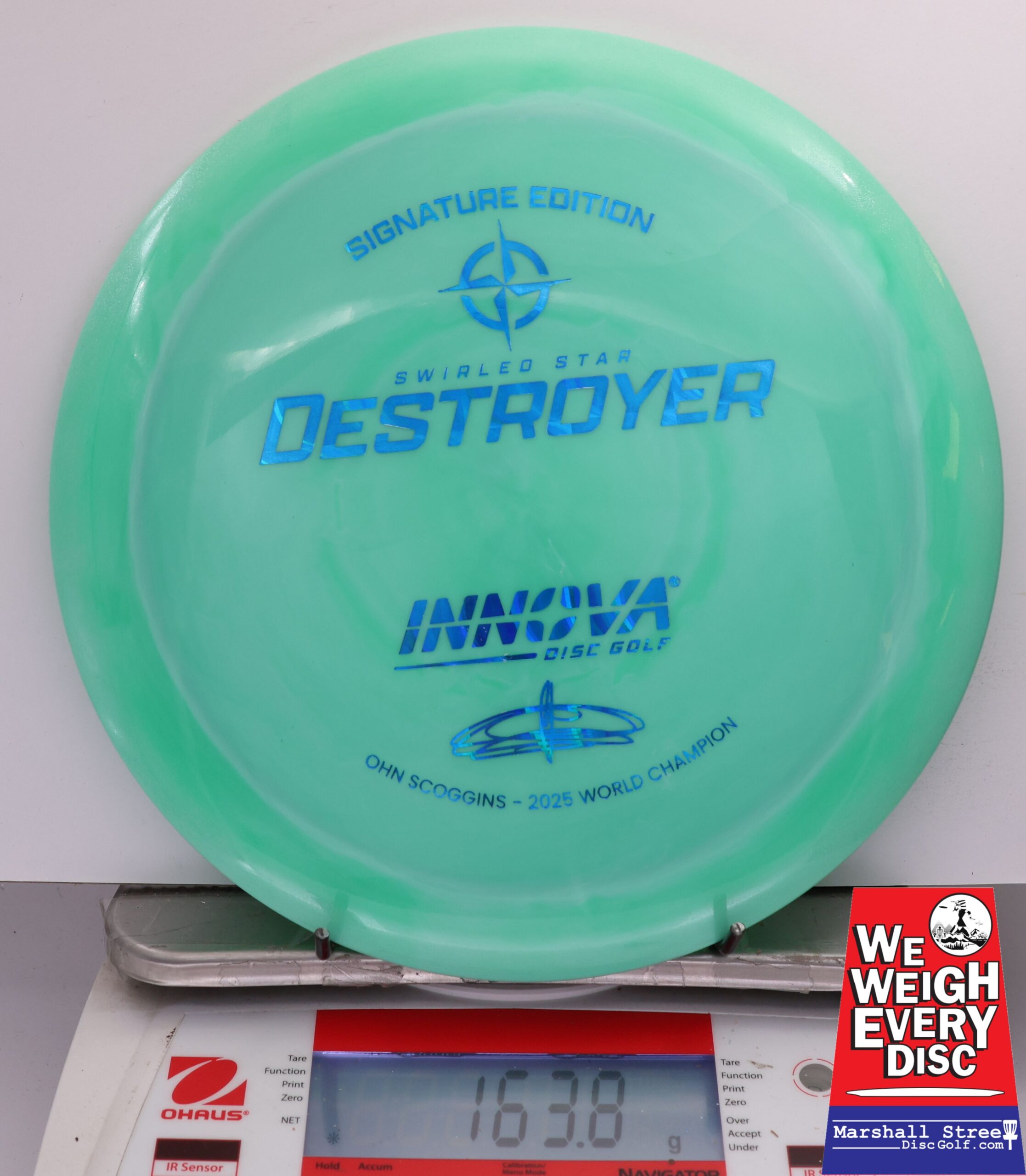 487464 Swirled Star Destroyer, Ohn Scoggins 2025 FPO World Champion - #32 Aqua, 164