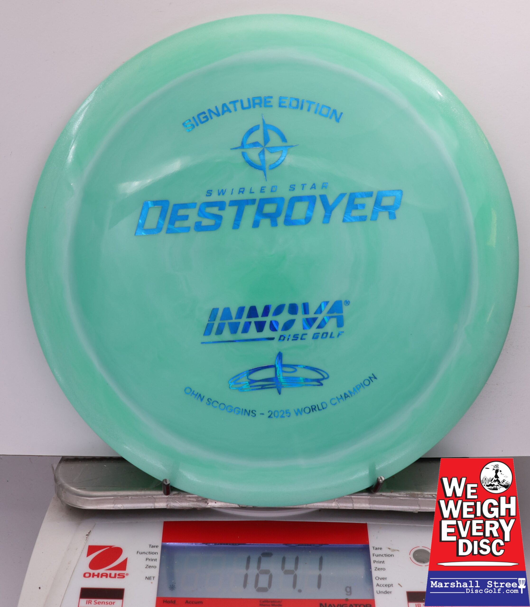 487465 Swirled Star Destroyer, Ohn Scoggins 2025 FPO World Champion - #33 Aqua, 164