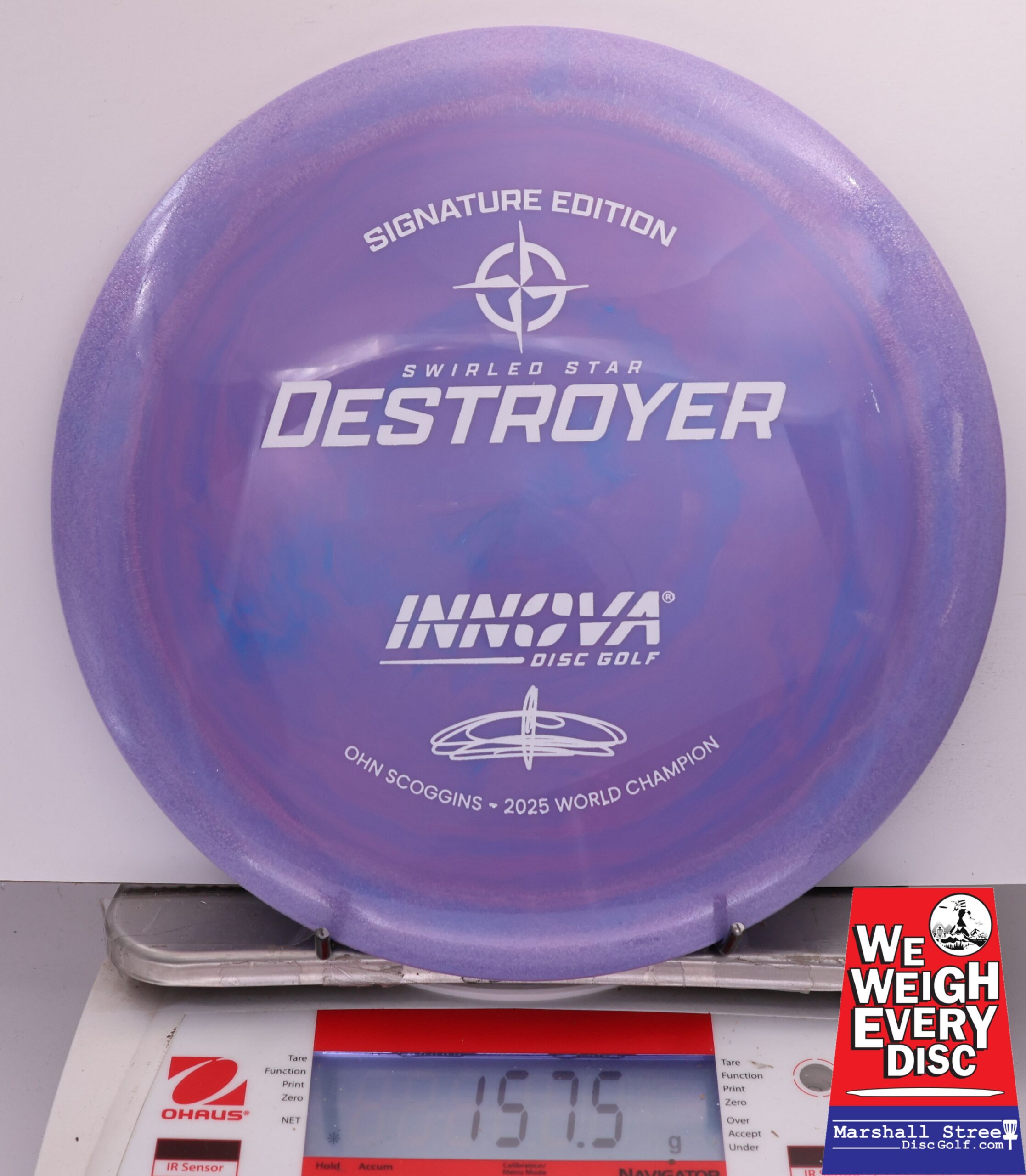 487498 Swirled Star Destroyer, Ohn Scoggins 2025 FPO World Champion - #39 Purple, 158