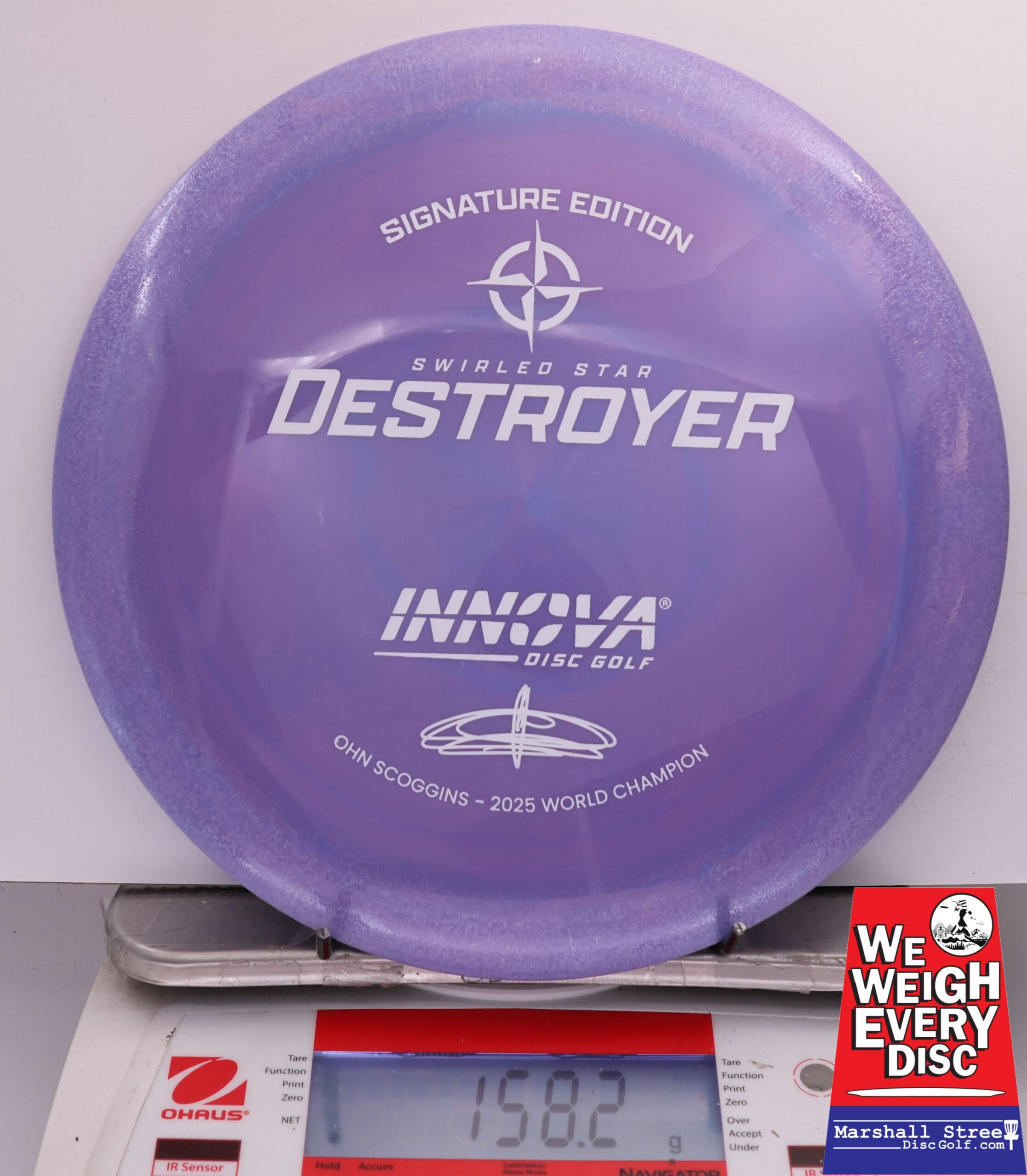 487499 Swirled Star Destroyer, Ohn Scoggins 2025 FPO World Champion - #40 Purple, 158
