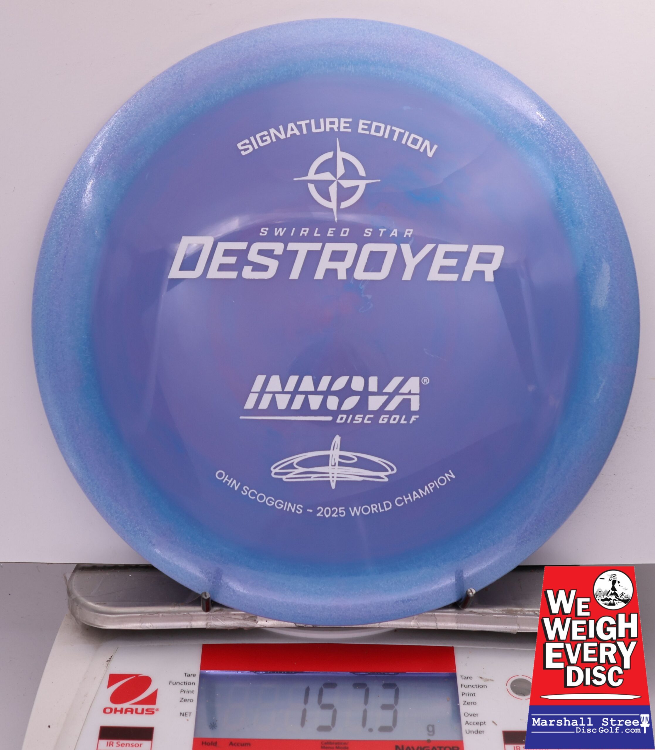 487527 Swirled Star Destroyer, Ohn Scoggins 2025 FPO World Champion - #41 Blurple, 157