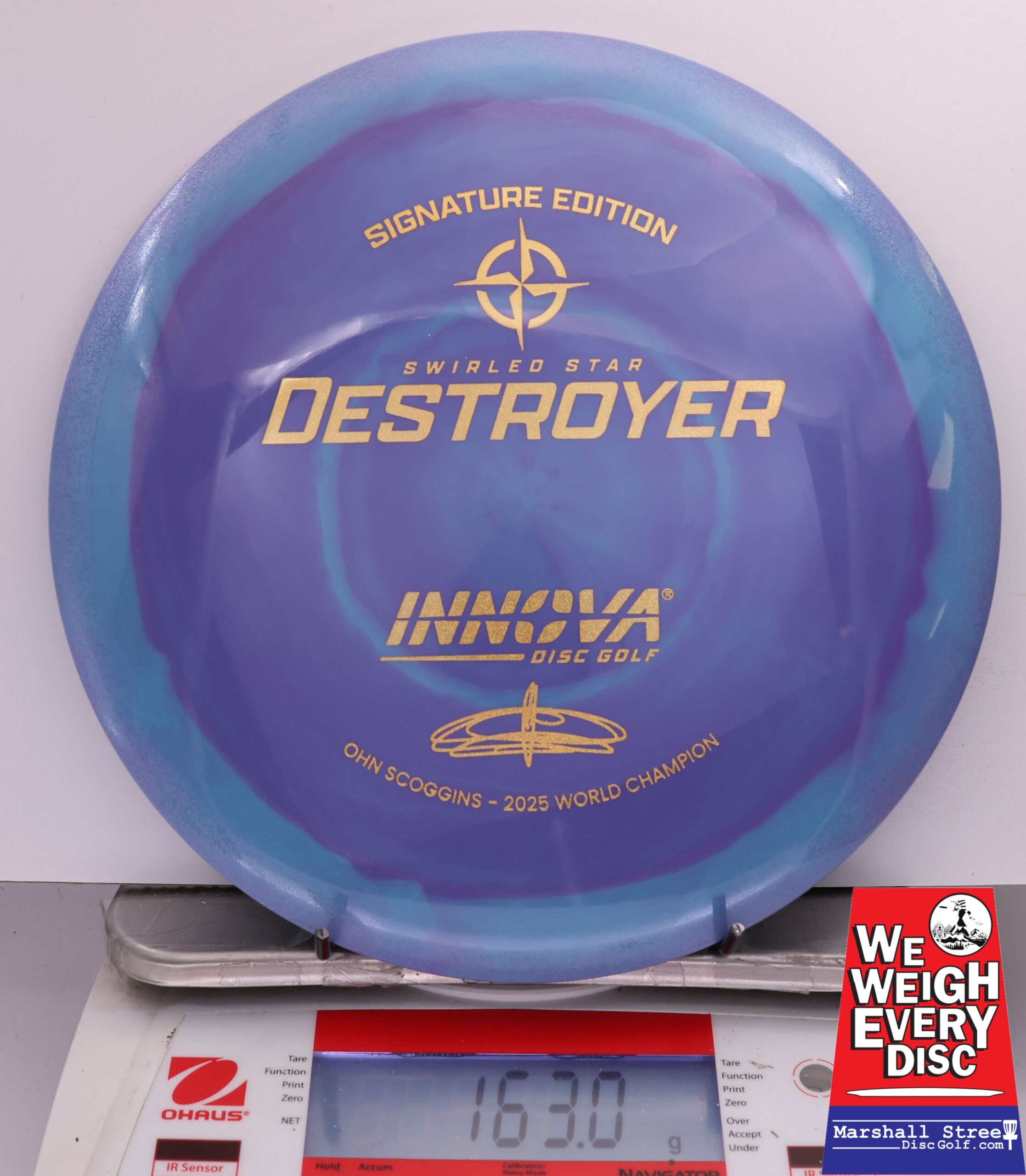487530 Swirled Star Destroyer, Ohn Scoggins 2025 FPO World Champion - #44 Blurple, 163