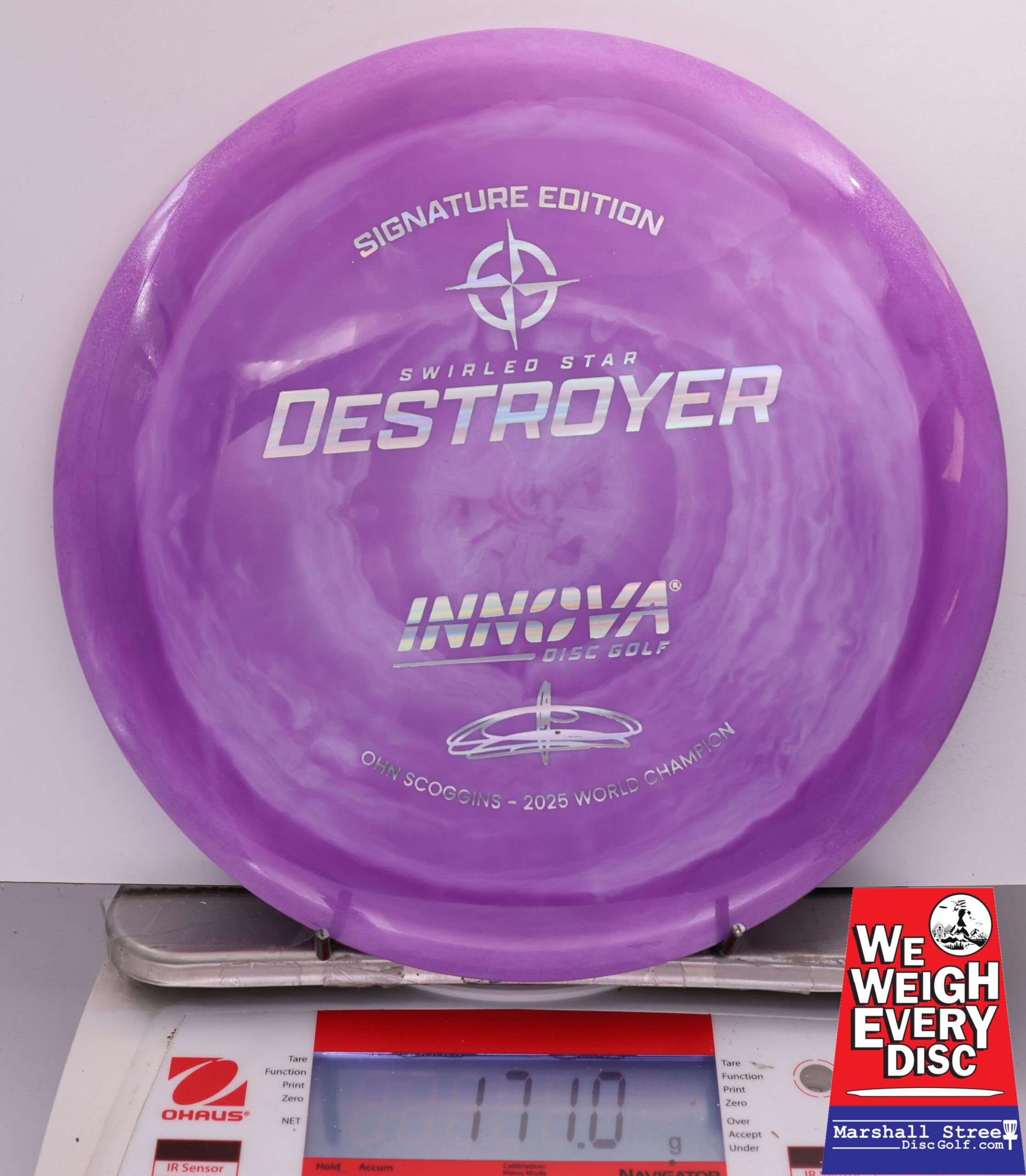 487592 Swirled Star Destroyer, Ohn Scoggins 2025 FPO World Champion - #52 Purple, 171