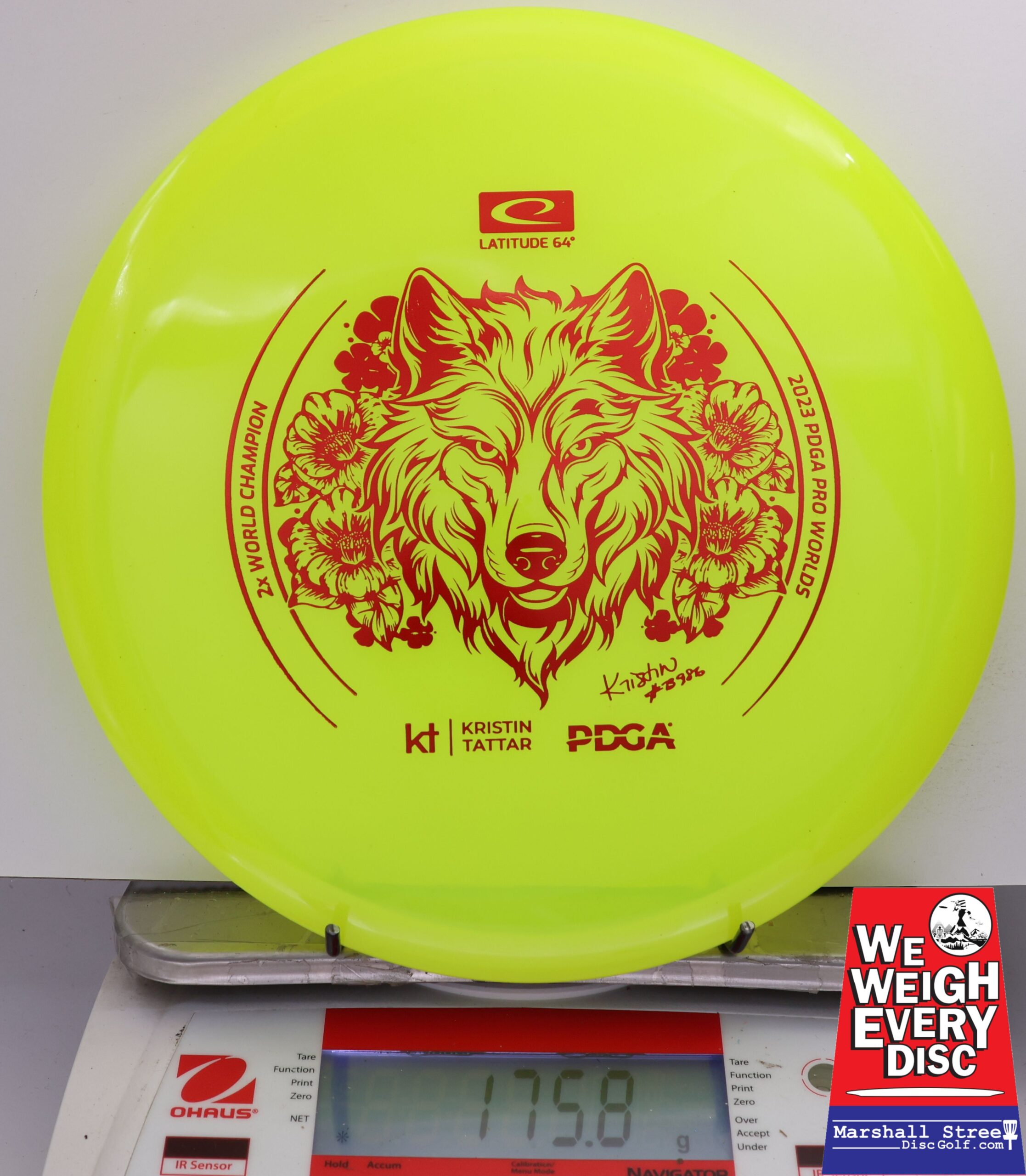 487724 Opto-X Pure, Kristin Tattar 2X Worlds - #09 Yellow, 176