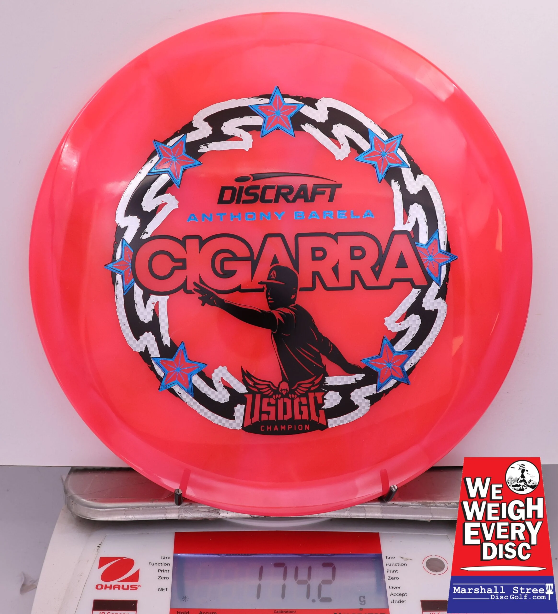 492220 Z Swirl Cigarra, Anthony Barela 2025 USDGC Champion - #40 PinkRed, 174