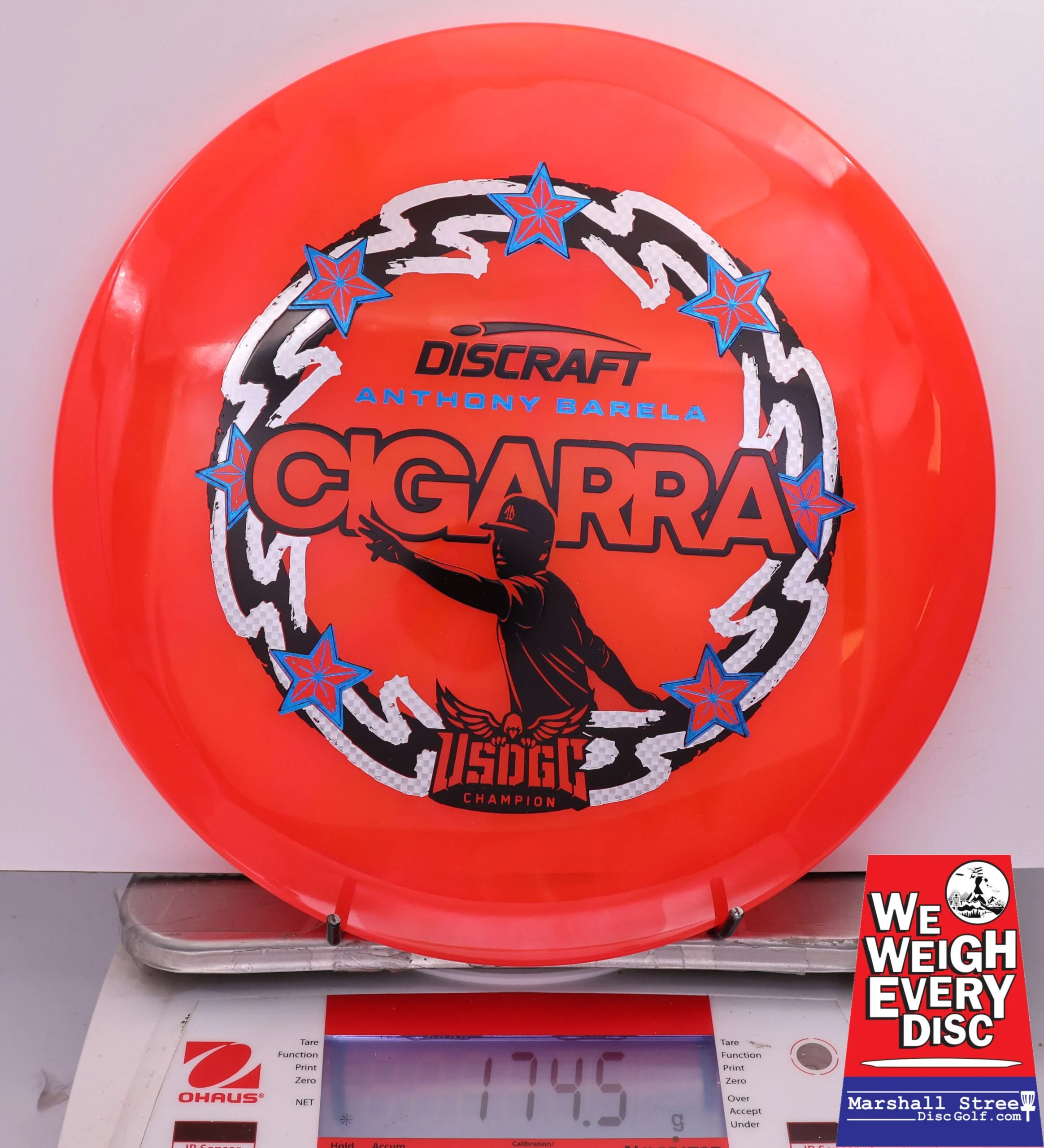 492234 Z Swirl Cigarra, Anthony Barela 2025 USDGC Champion - #42 Red, 175