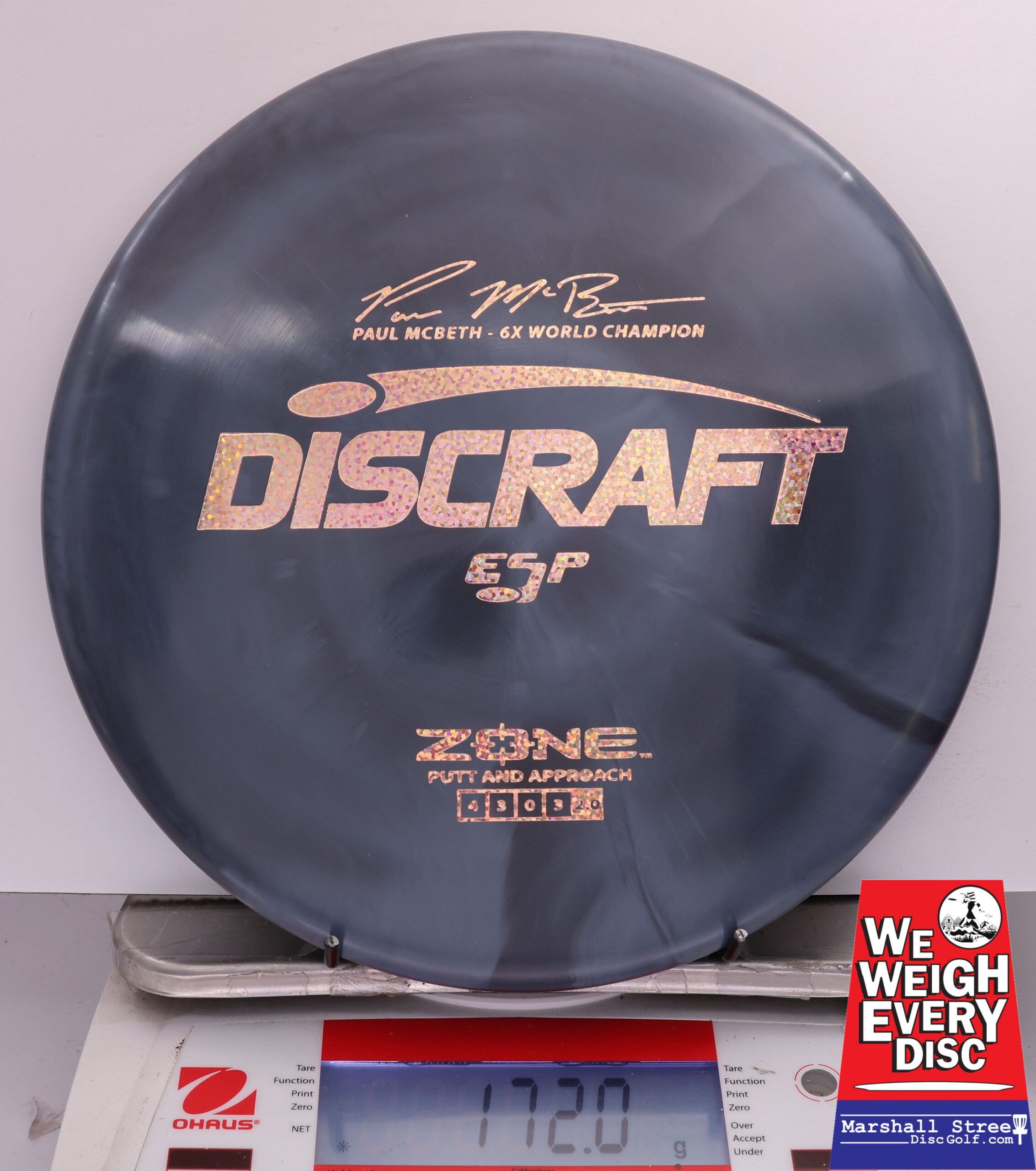 493061 ESP Zone, Paul McBeth 6X - #746 Gray, 172
