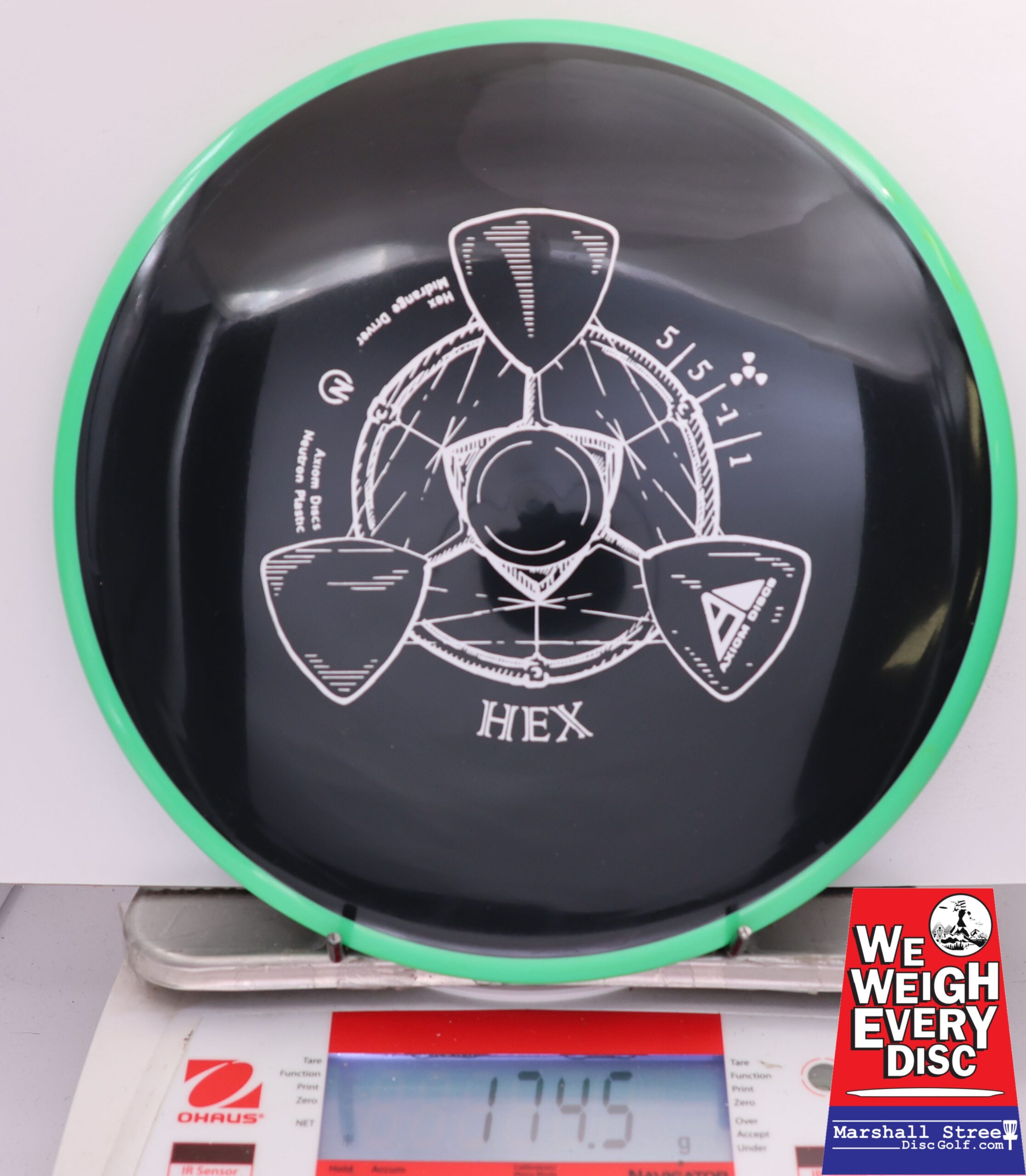 496736 Neutron Hex - #871 Green-Black, 175