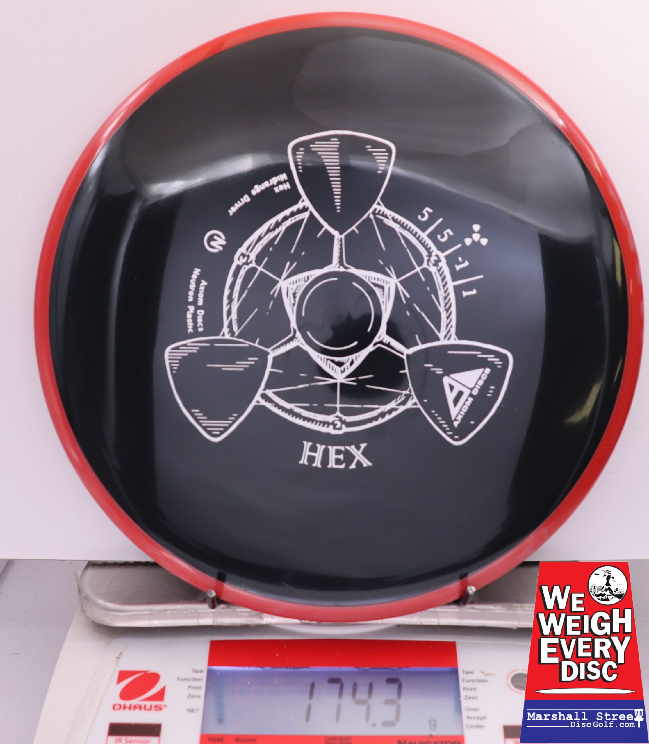 496739 Neutron Hex - #874 Red-Black, 174