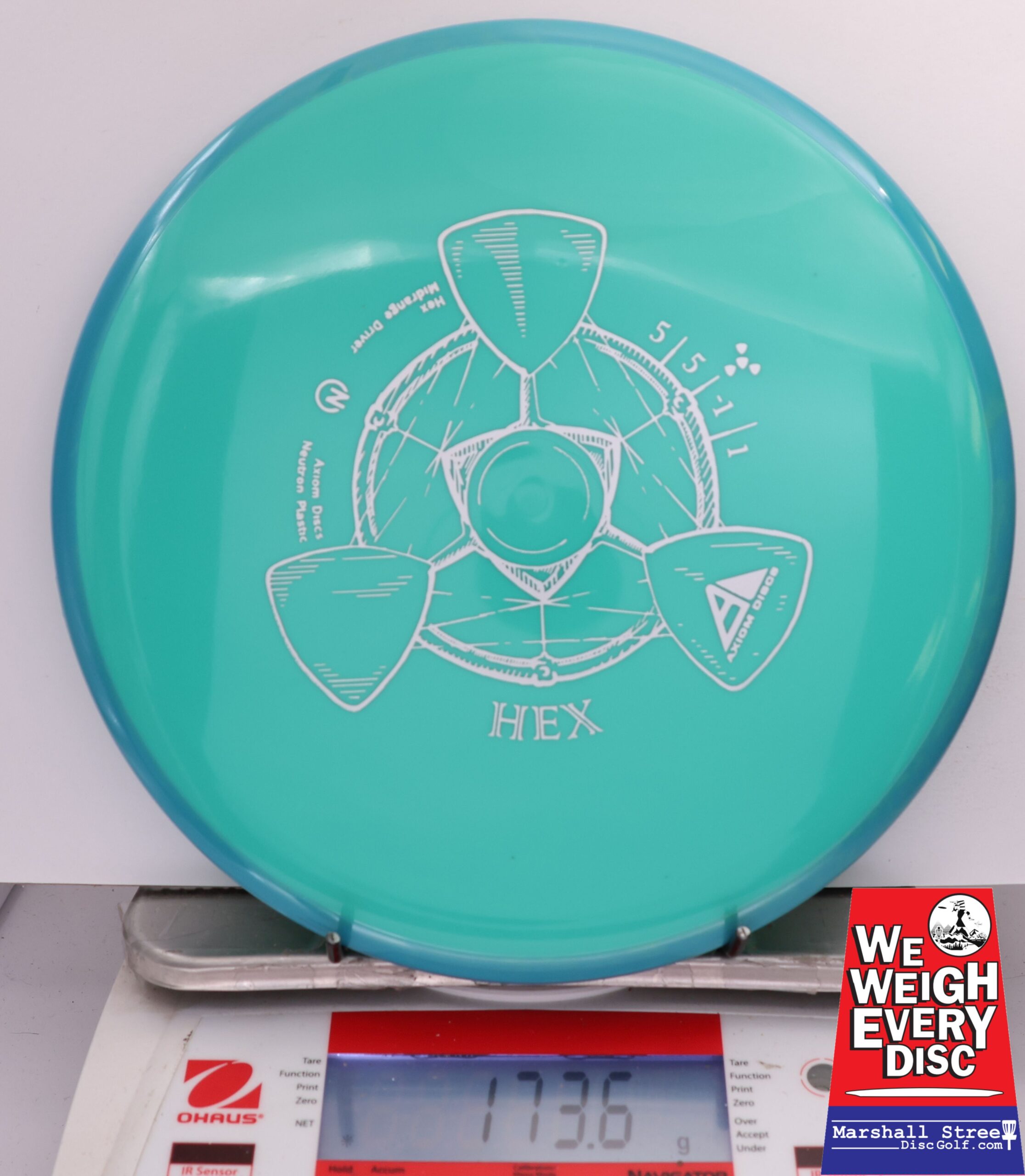 496858 Neutron Hex - #893 Blue-Teal, 174