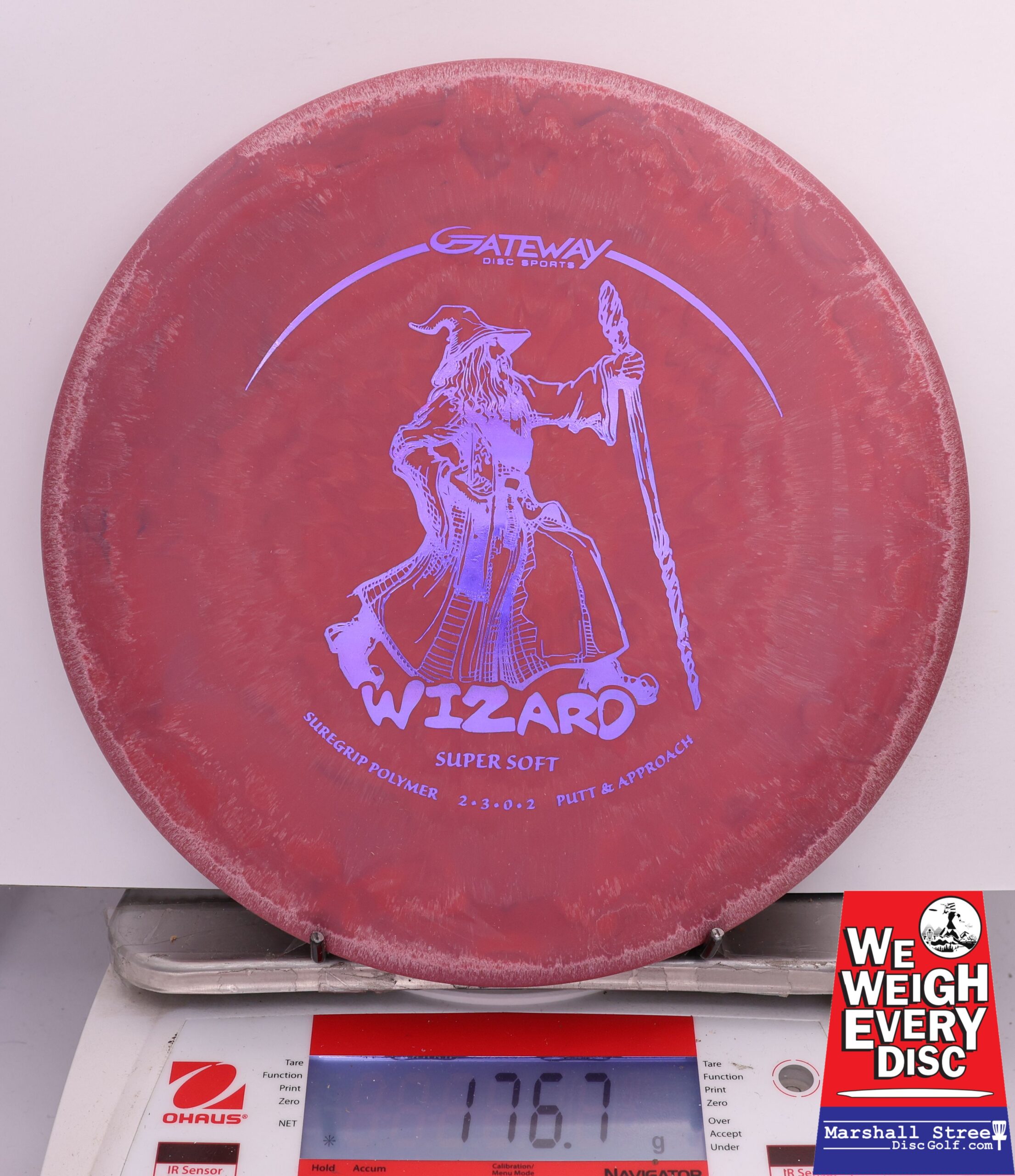 498922 Super Soft SureGrip Wizard - #374 DkRed, 177