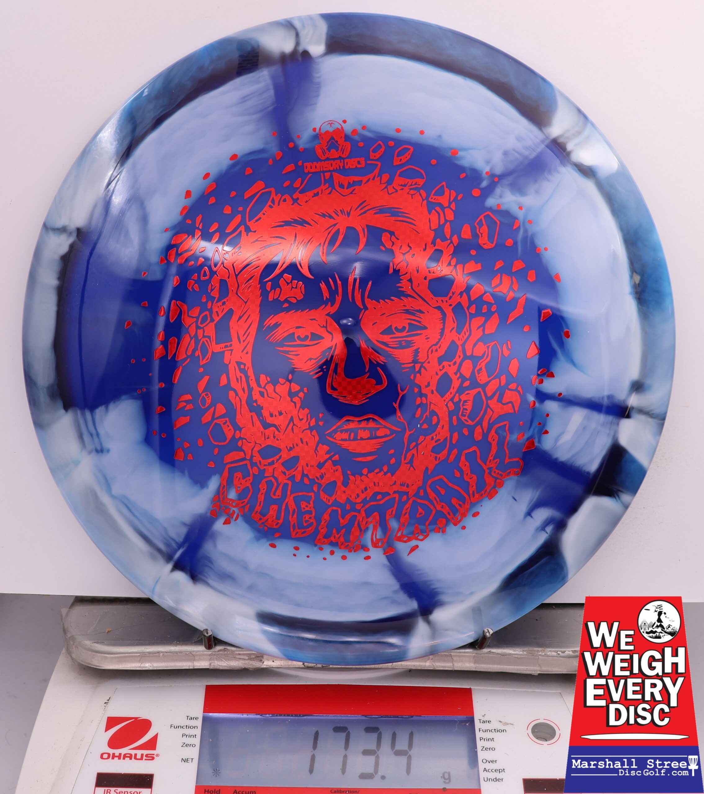 500851 Retina Chemtrail, New Stamp - #478 BlueWhite, 173