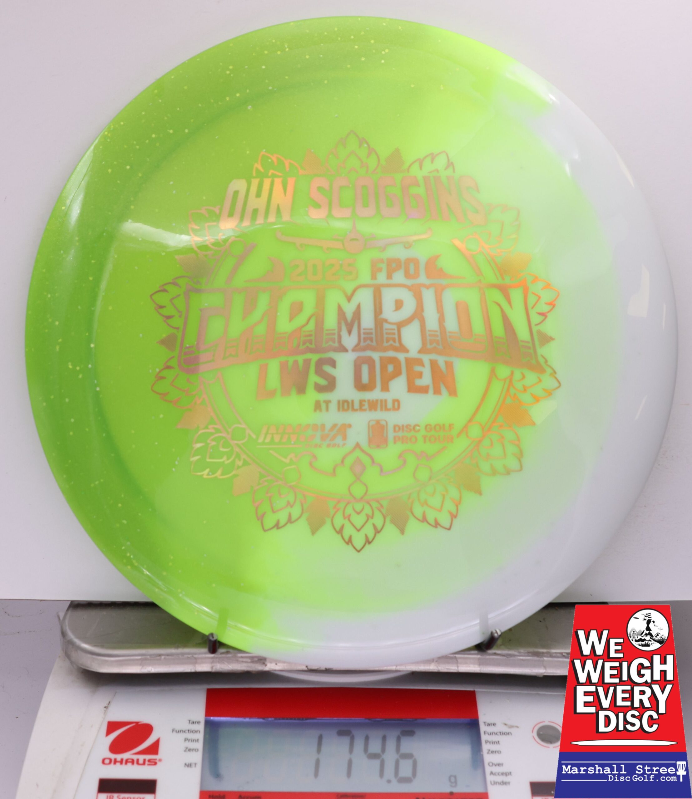 507540 Test Material Destroyer, Ohn Scoggins 2025 LWS Open Champion - #702 GreenWhite, 175