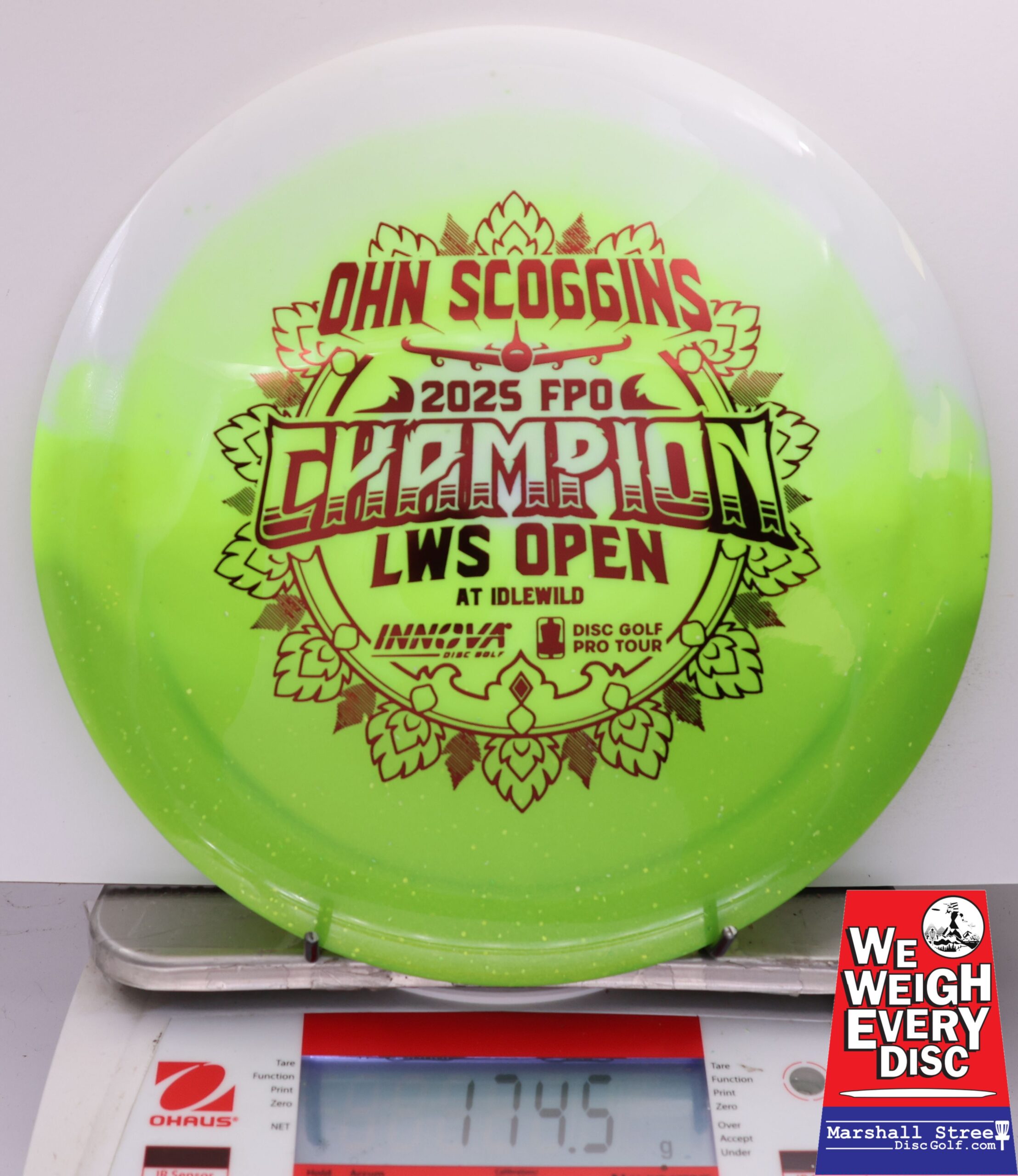507541 Test Material Destroyer, Ohn Scoggins 2025 LWS Open Champion - #703 GreenWhite, 175