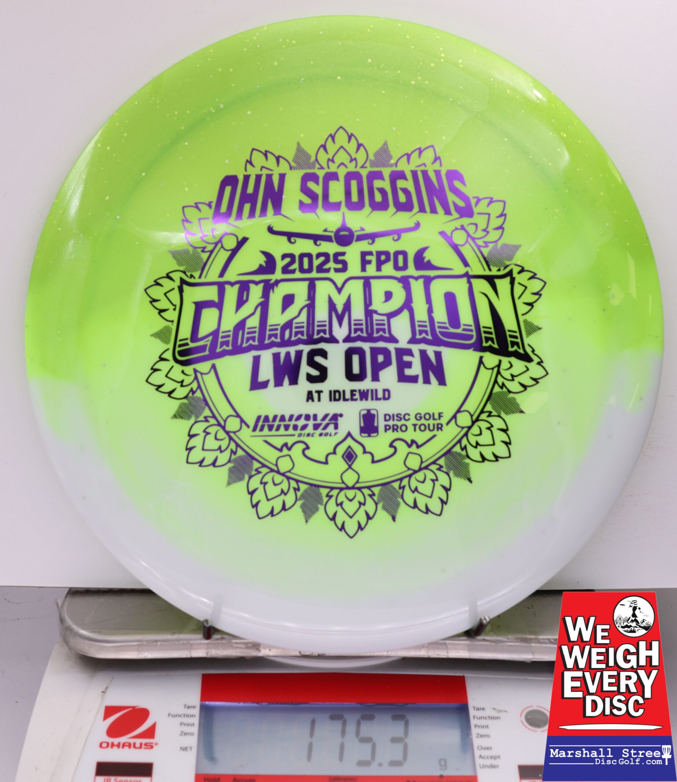 507552 Test Material Destroyer, Ohn Scoggins 2025 LWS Open Champion - #705 GreenWhite, 175