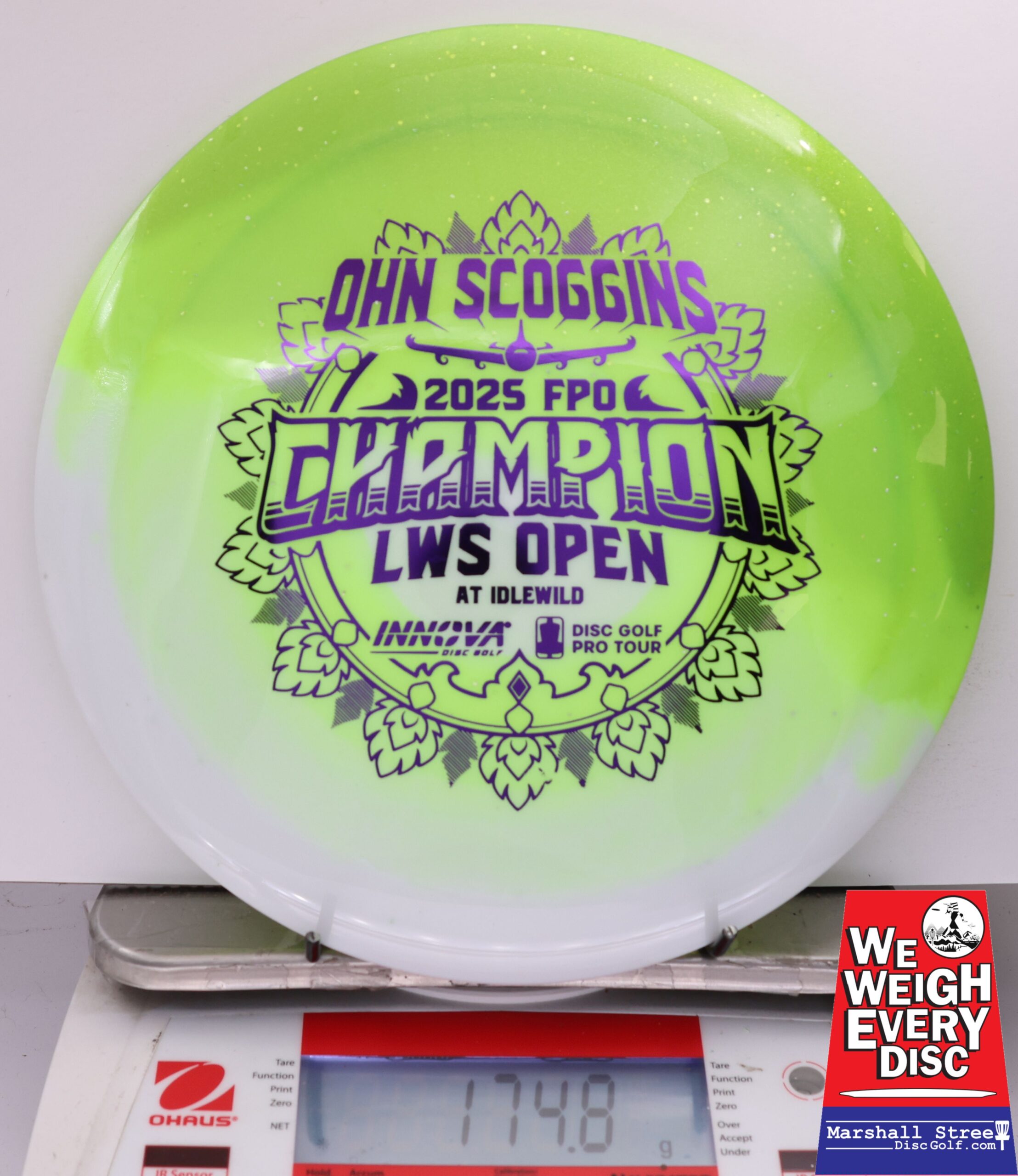507553 Test Material Destroyer, Ohn Scoggins 2025 LWS Open Champion - #706 GreenWhite, 175