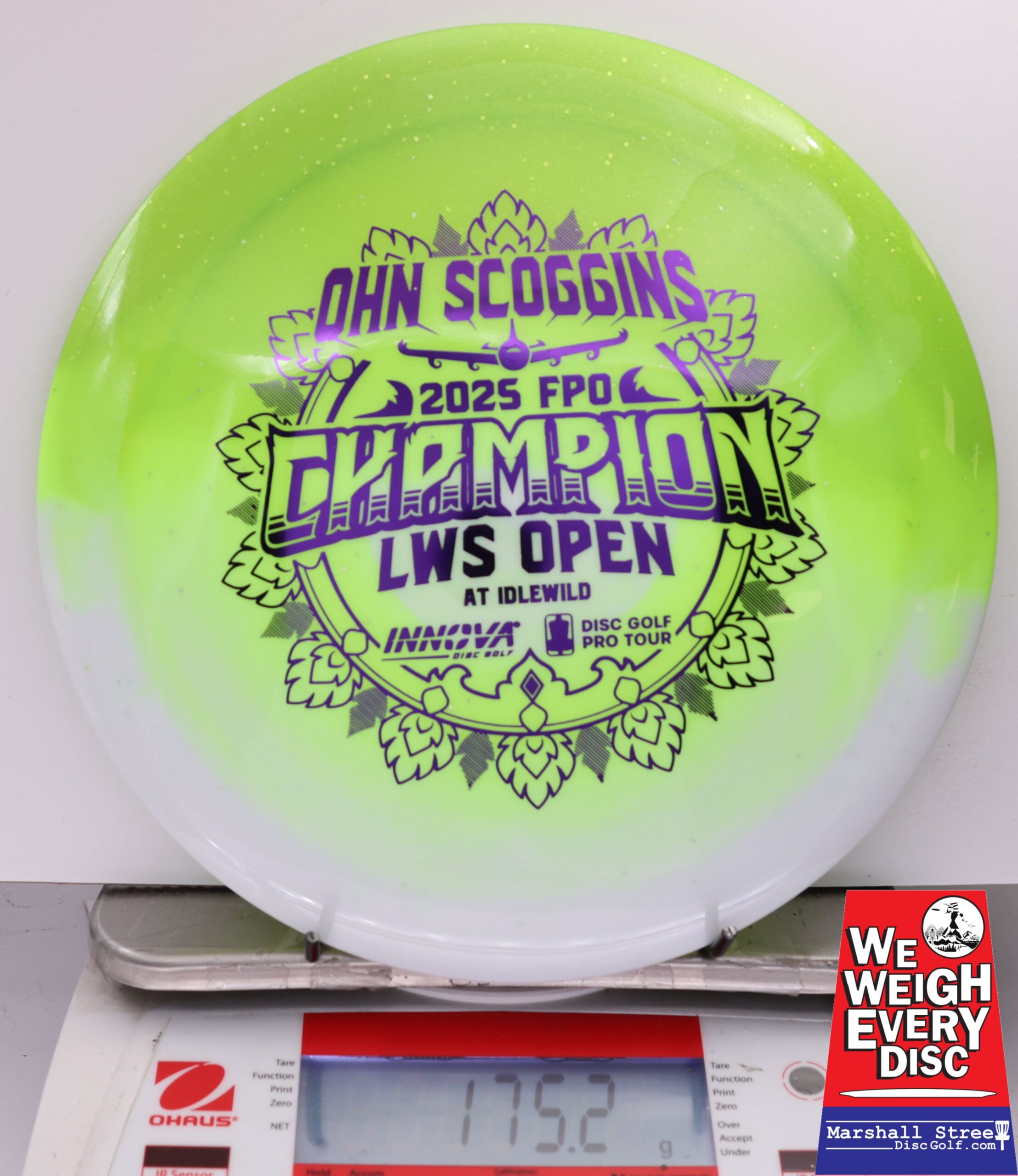 507555 Test Material Destroyer, Ohn Scoggins 2025 LWS Open Champion - #708 GreenWhite, 175